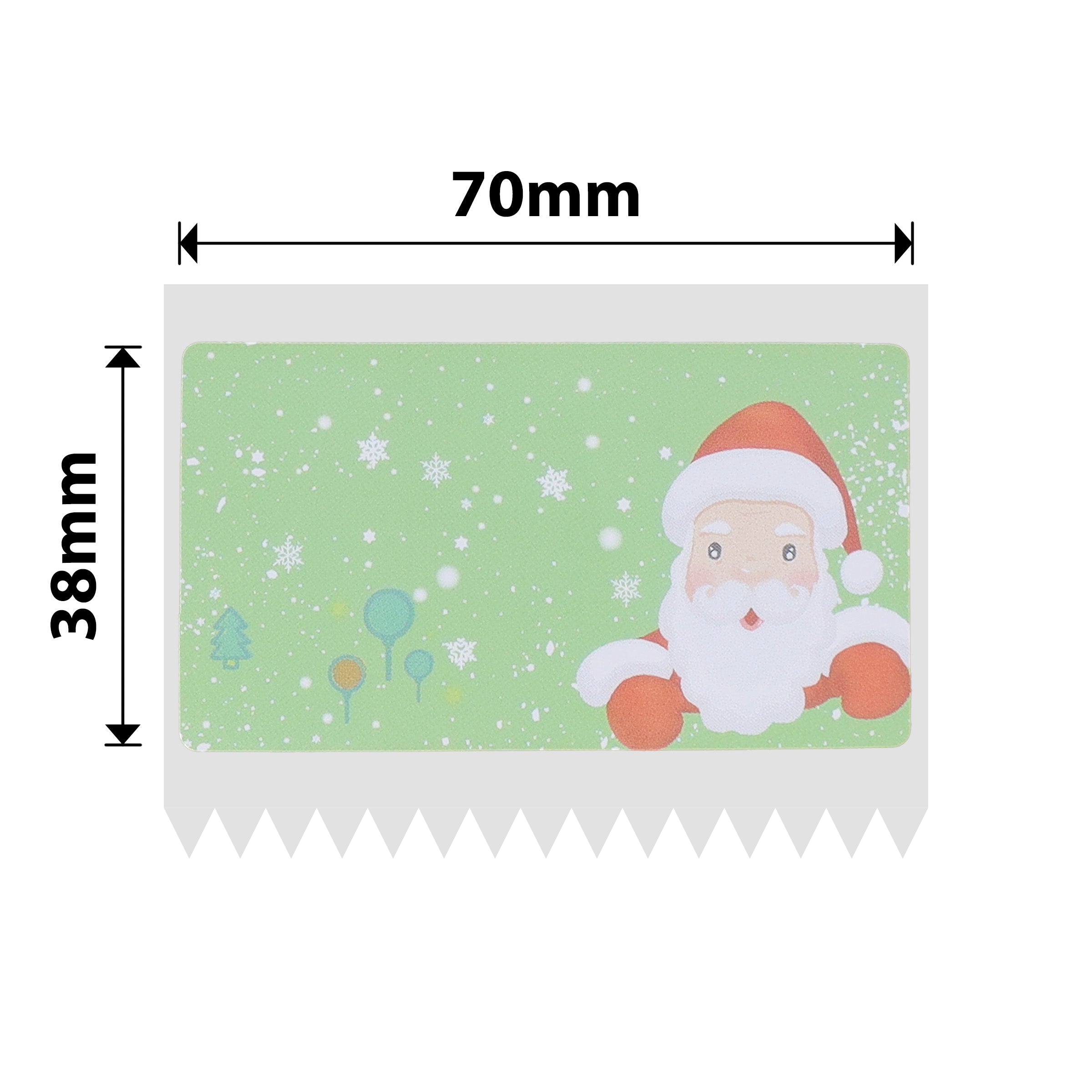 NB498 - NIIMBOT - B3S / B4 ONLY - 70X38MM - 180 CHRISTMAS LABELS