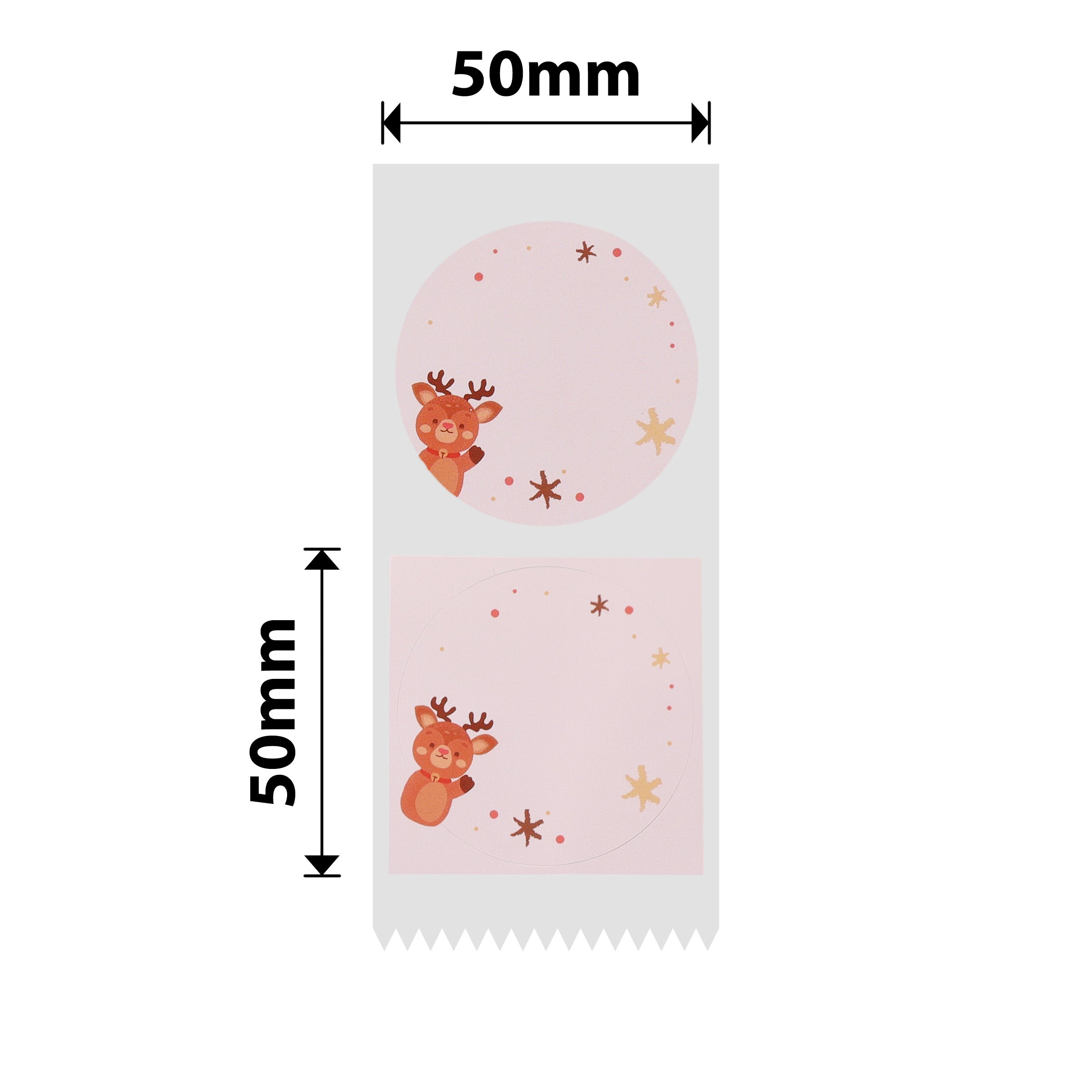 NB500 - NIIMBOT - B1 / B21 / B3S / B4 - 50X50MM - 140 CHRISTMAS ELK LABELS