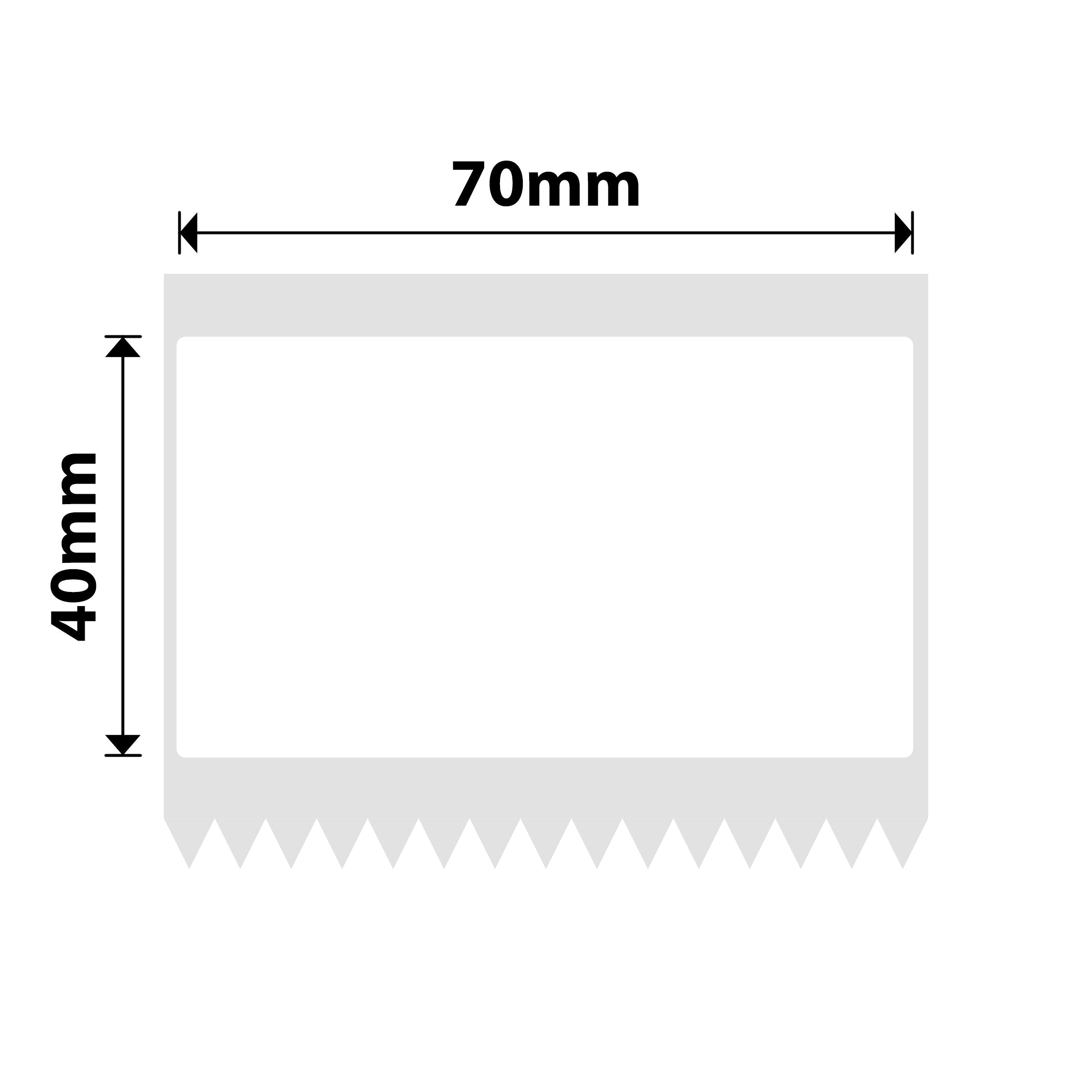 NB508 - NIIMBOT - B3S / B4 ONLY - 70X40MM - 180 WHITE LABELS