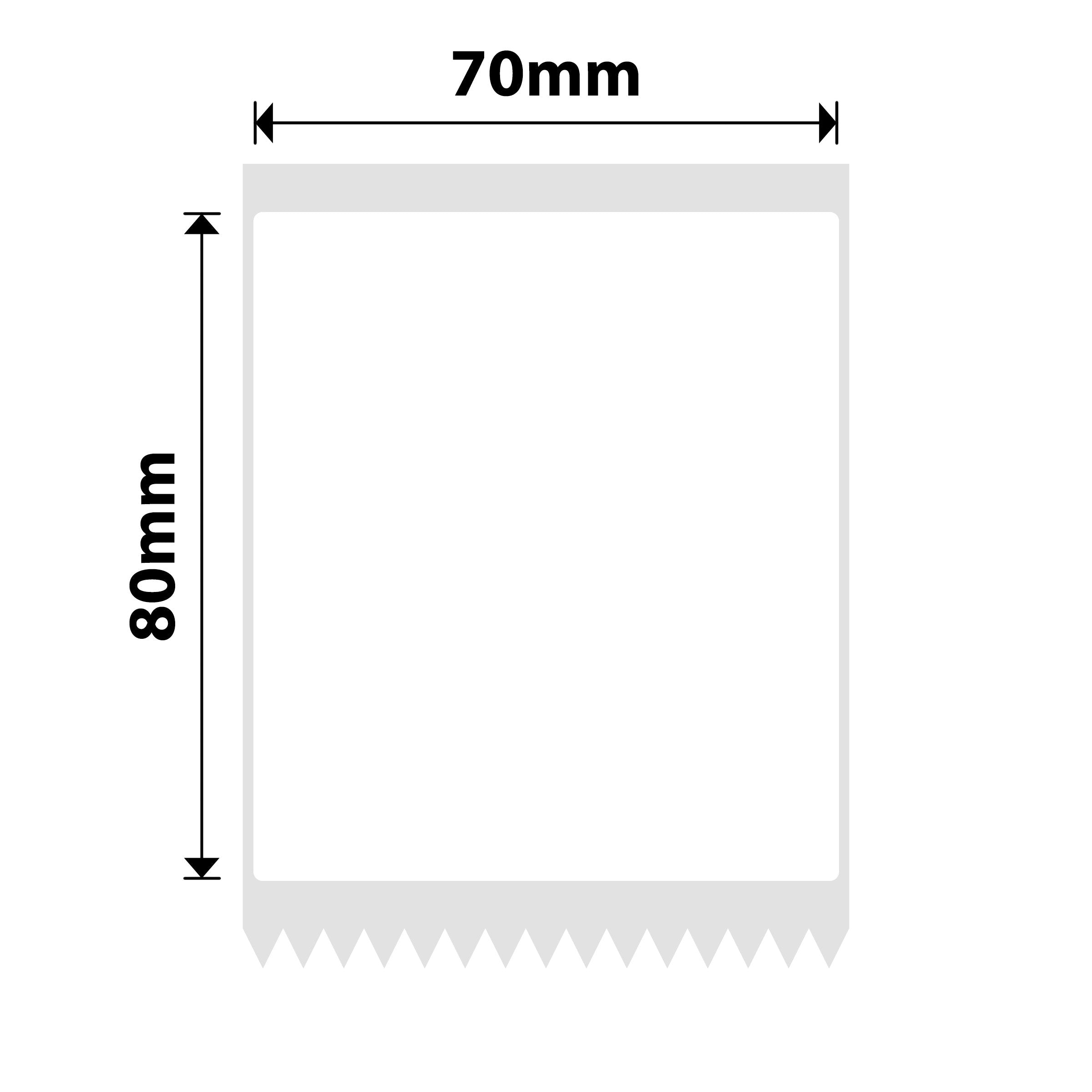 NB513 - NIIMBOT - B3S / B4 ONLY - 70X80MM - 95 WHITE LABELS