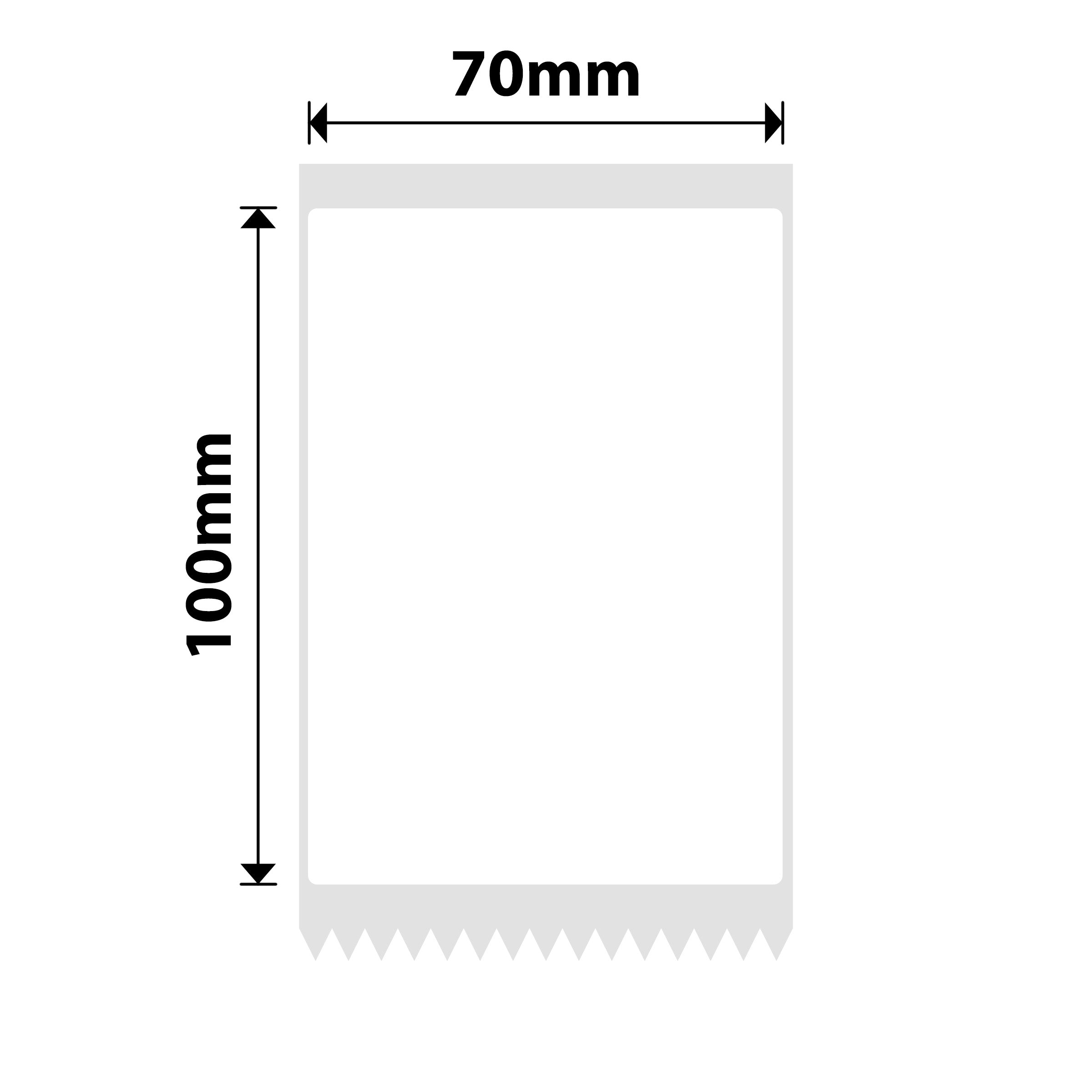 NB514 - NIIMBOT - B3S / B4 ONLY - 70X100MM - 75 WHITE LABELS