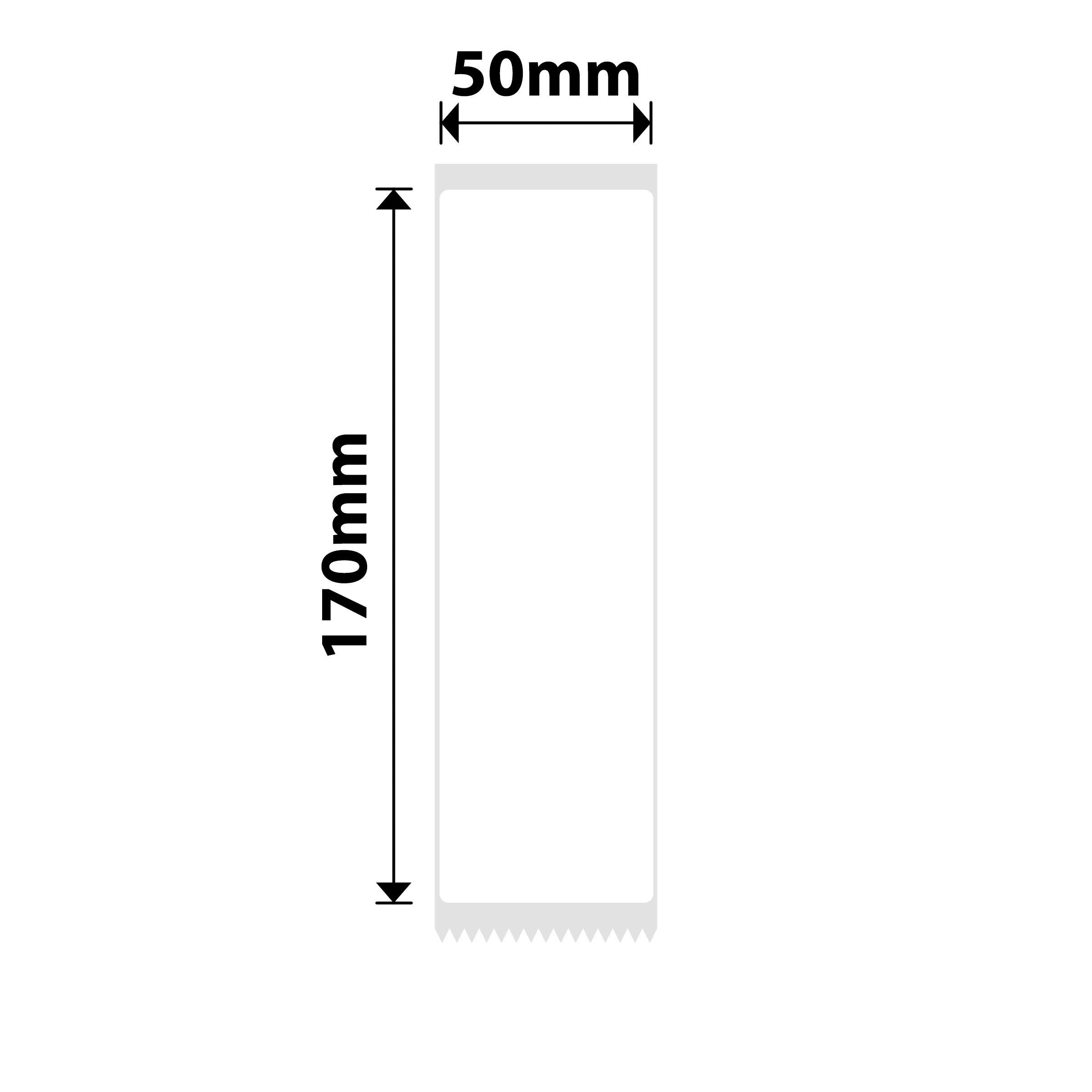 NB523 - NIIMBOT - B1 / B21 / B3S / B4 - 50X170MM - 45 WHITE LABELS