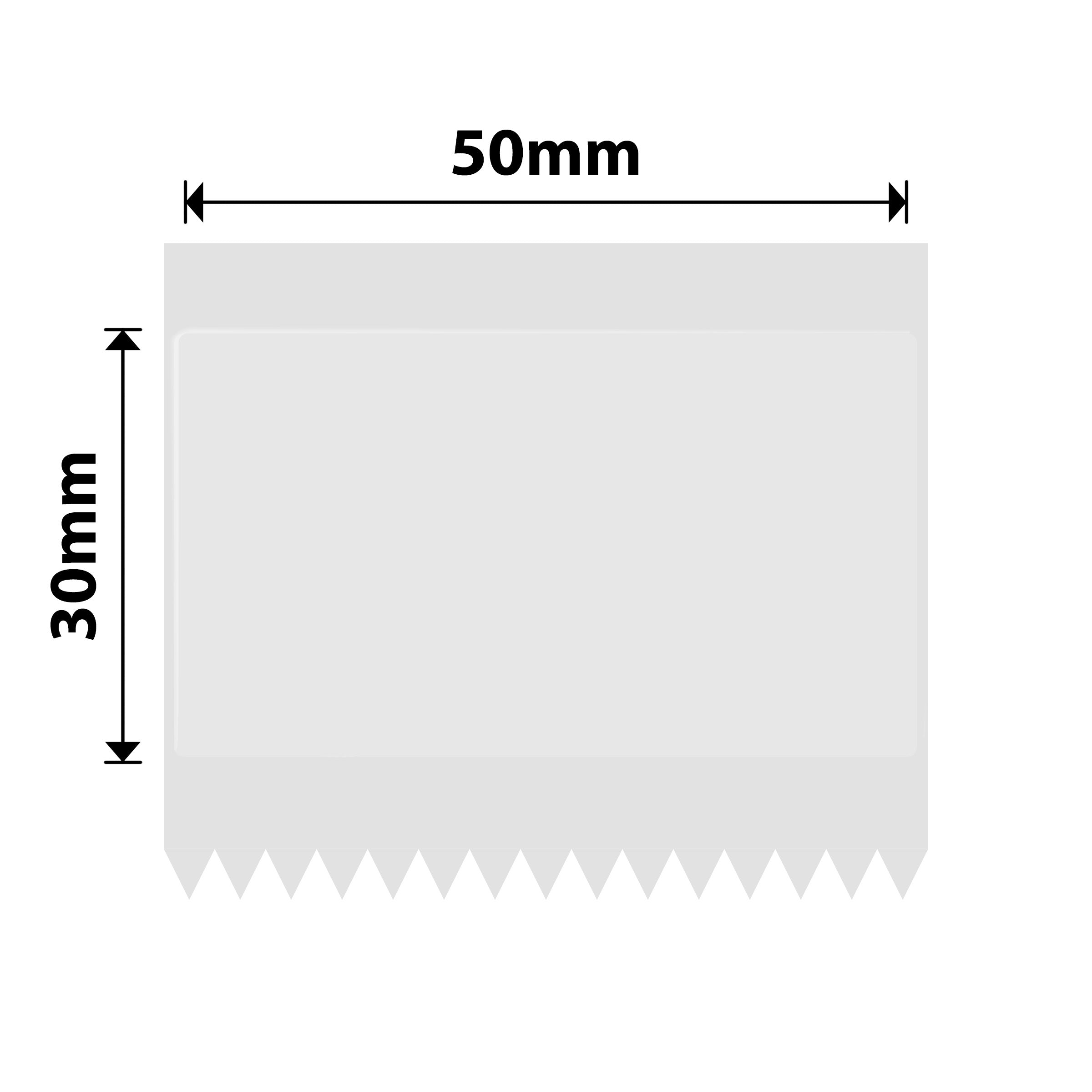 NB534 - NIIMBOT - B1 / B21 / B3S / B4 - 50X30MM - 230 TRANSPARENT LABELS
