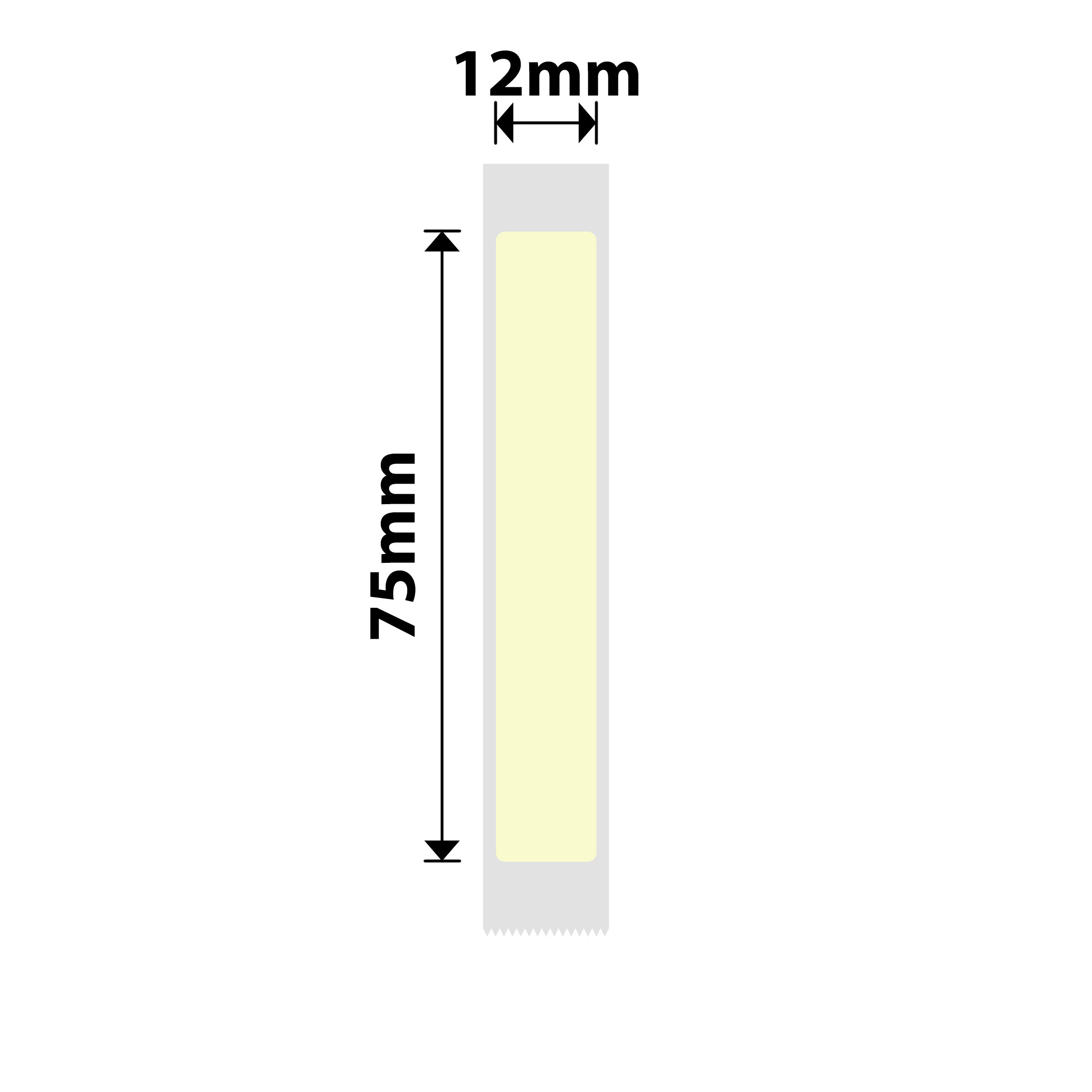 NB539 - NIIMBOT - D11 / D101 / D110 / H1S - 12X75MM - 90 LIGHT YELLOW LABELS