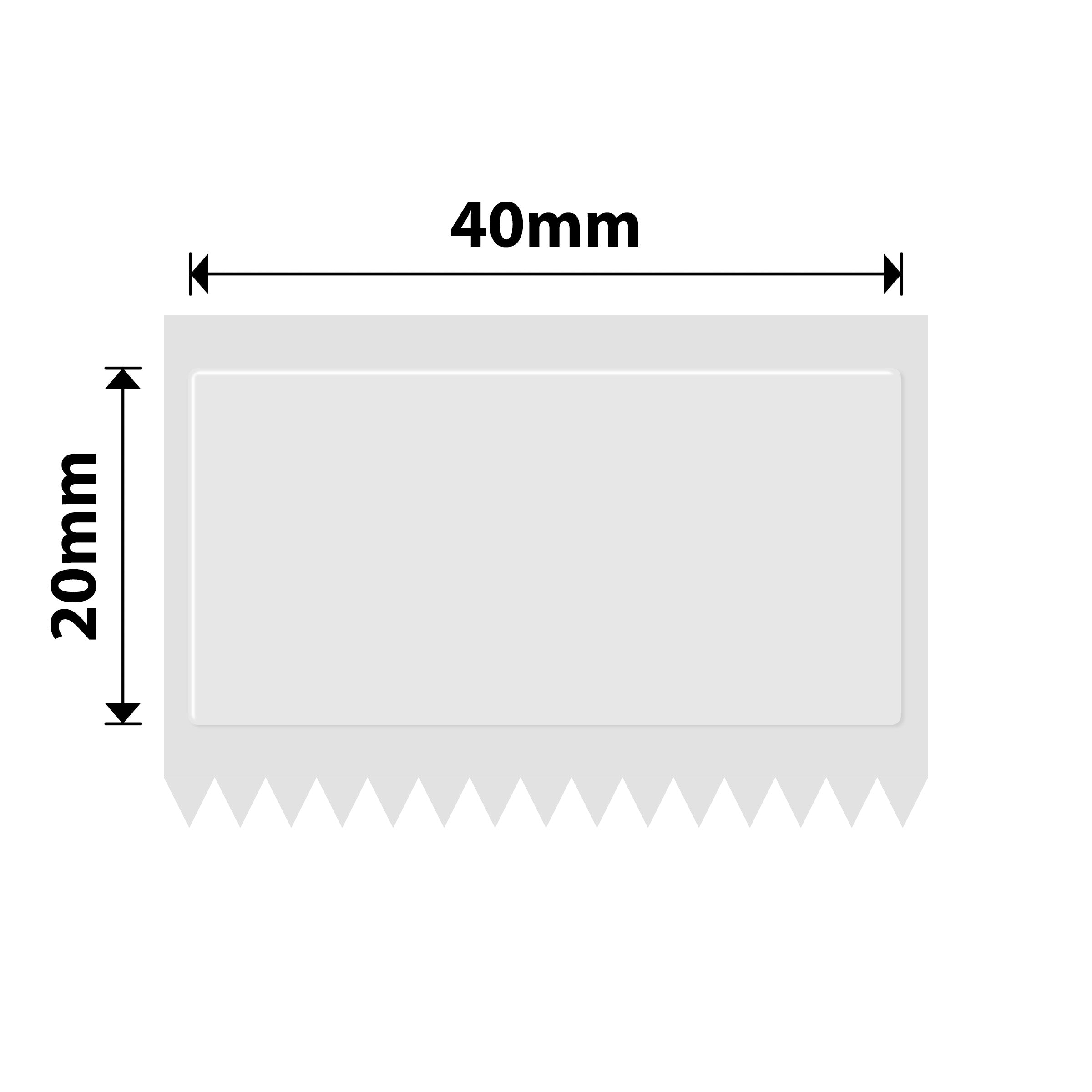 NB213 - NIIMBOT - B1 / B21 / B3S / B4 - 40X20MM - 320 TRANSPARENT LABELS