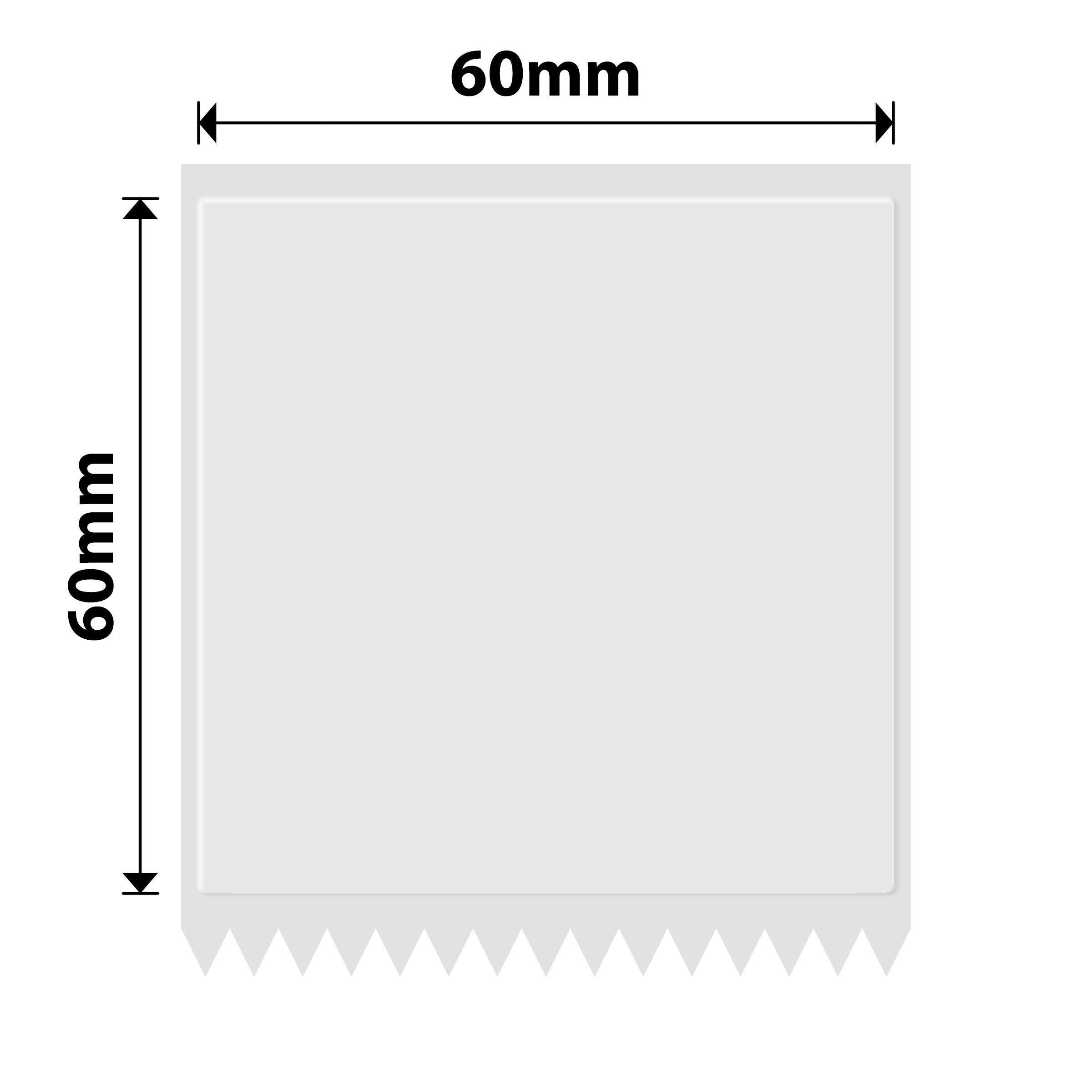 NB545 - NIIMBOT - K2 / K3 - 60X60MM - 470 TRANSPARENT LABELS