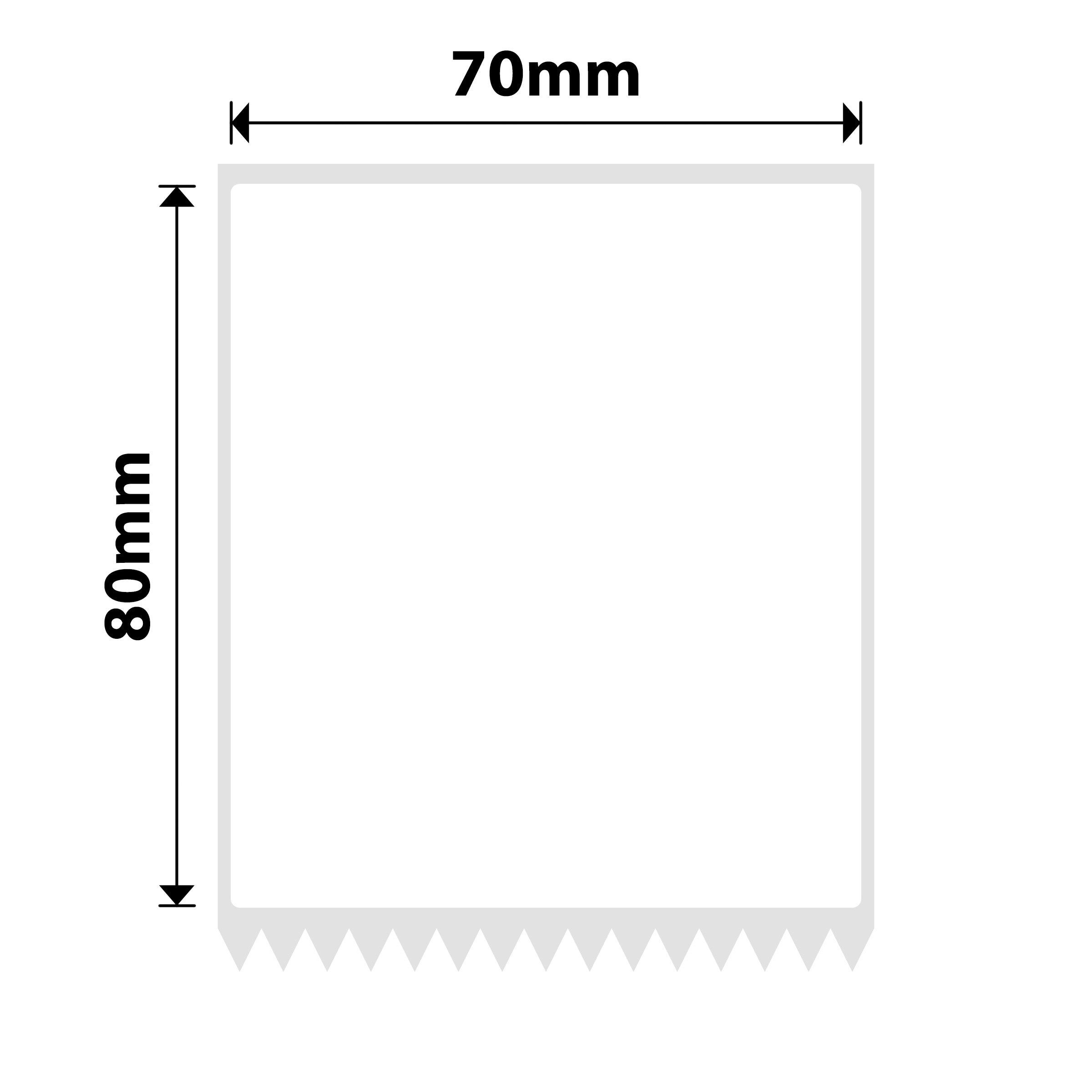 NB549 - NIIMBOT - K3 ONLY - 70X80MM - 360 WHITE LABELS