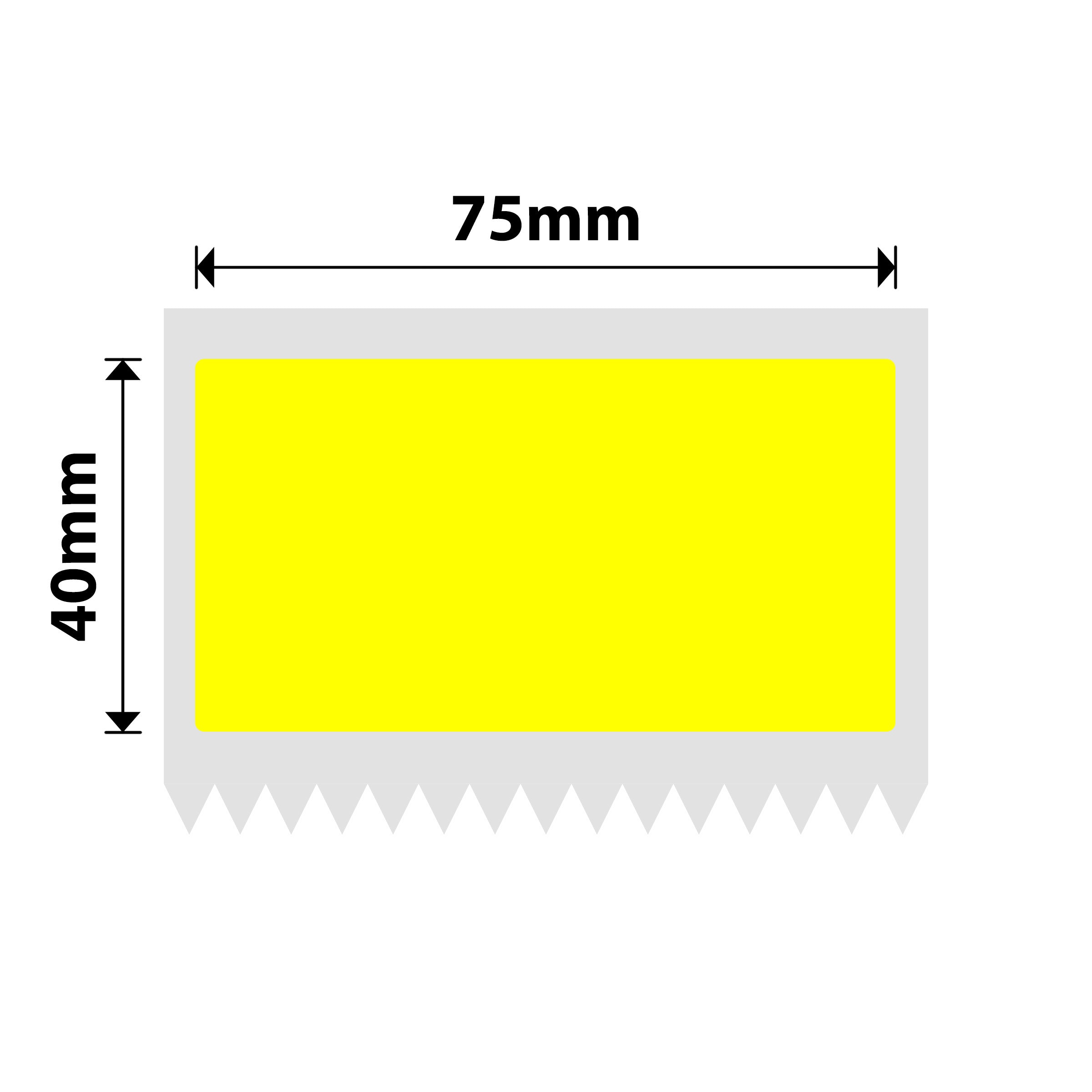 NB552 - NIIMBOT - K3 ONLY - 75X40MM - 690 YELLOW LABELS