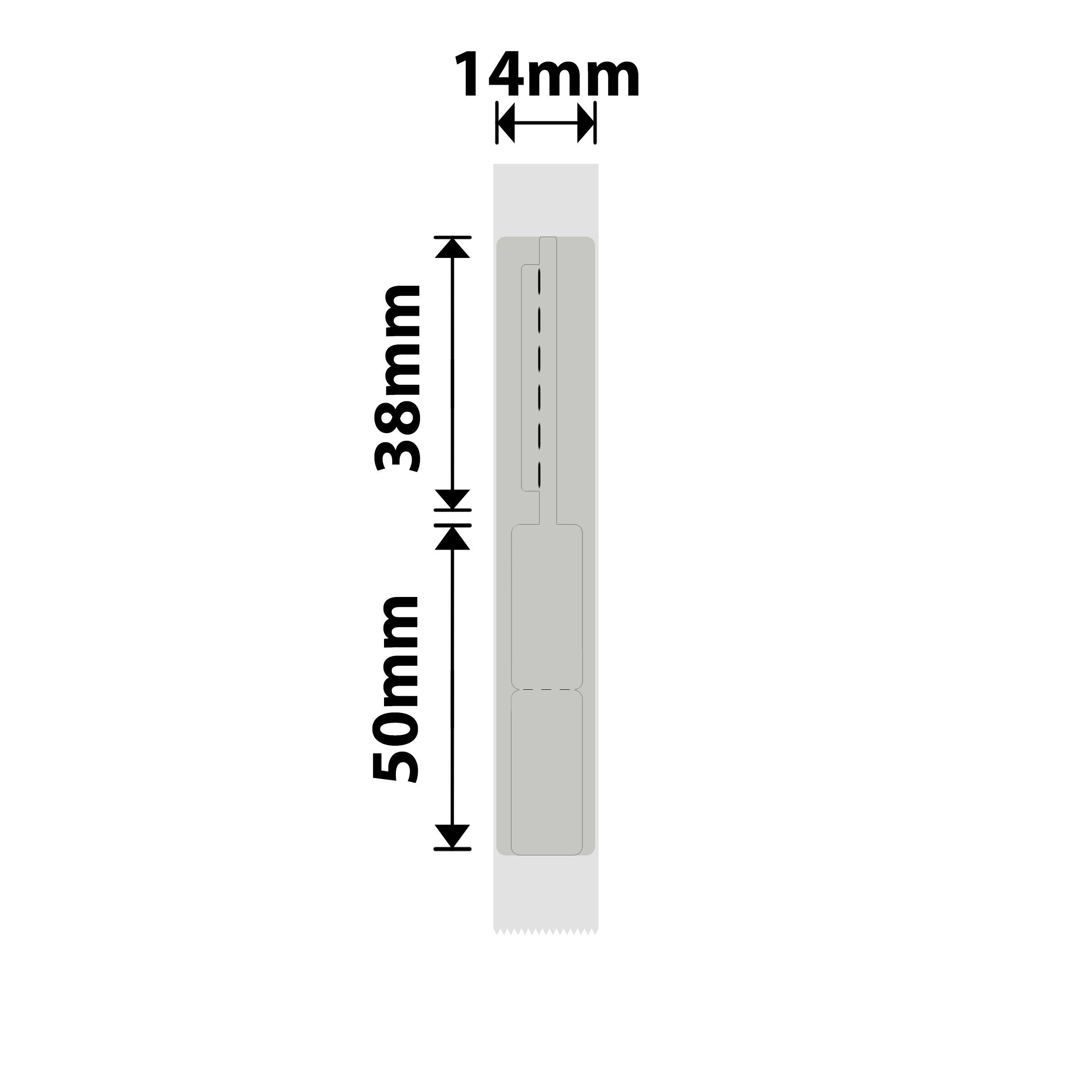 NB631 - NIIMBOT - B18 / N1 - 14X88MM - 75 SILVER VOID JEWELLERY LABELS
