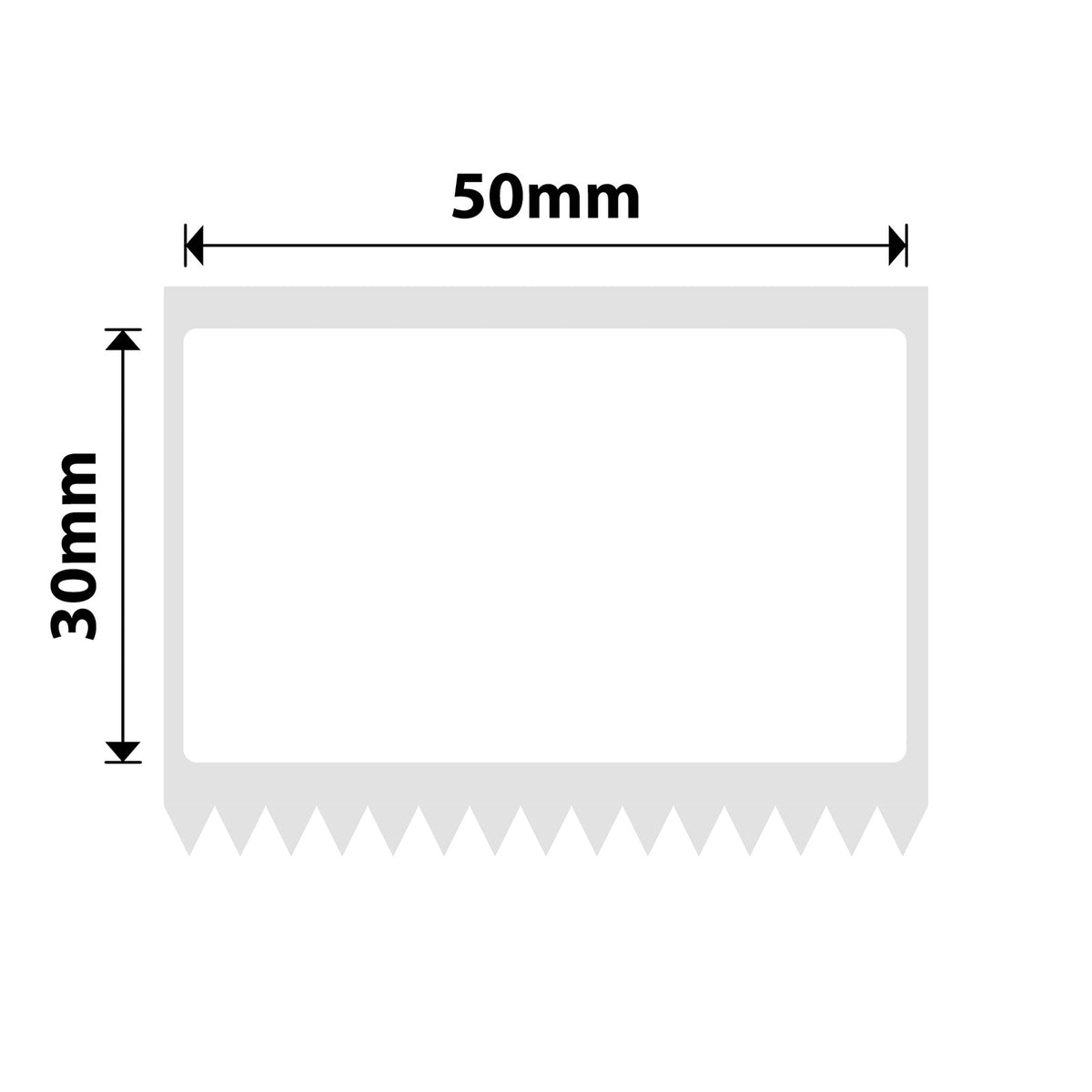 NIIMBOT - K Range - 50x30mm - White Freezer - 900 Labels
