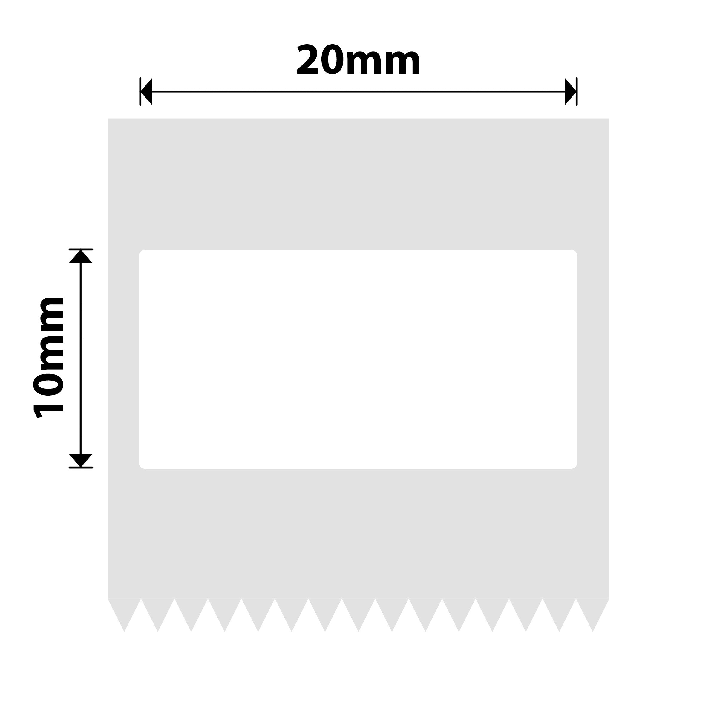 NB635 - NIIMBOT - M2 / M3 - 20X10MM - 465 WHITE LABELS