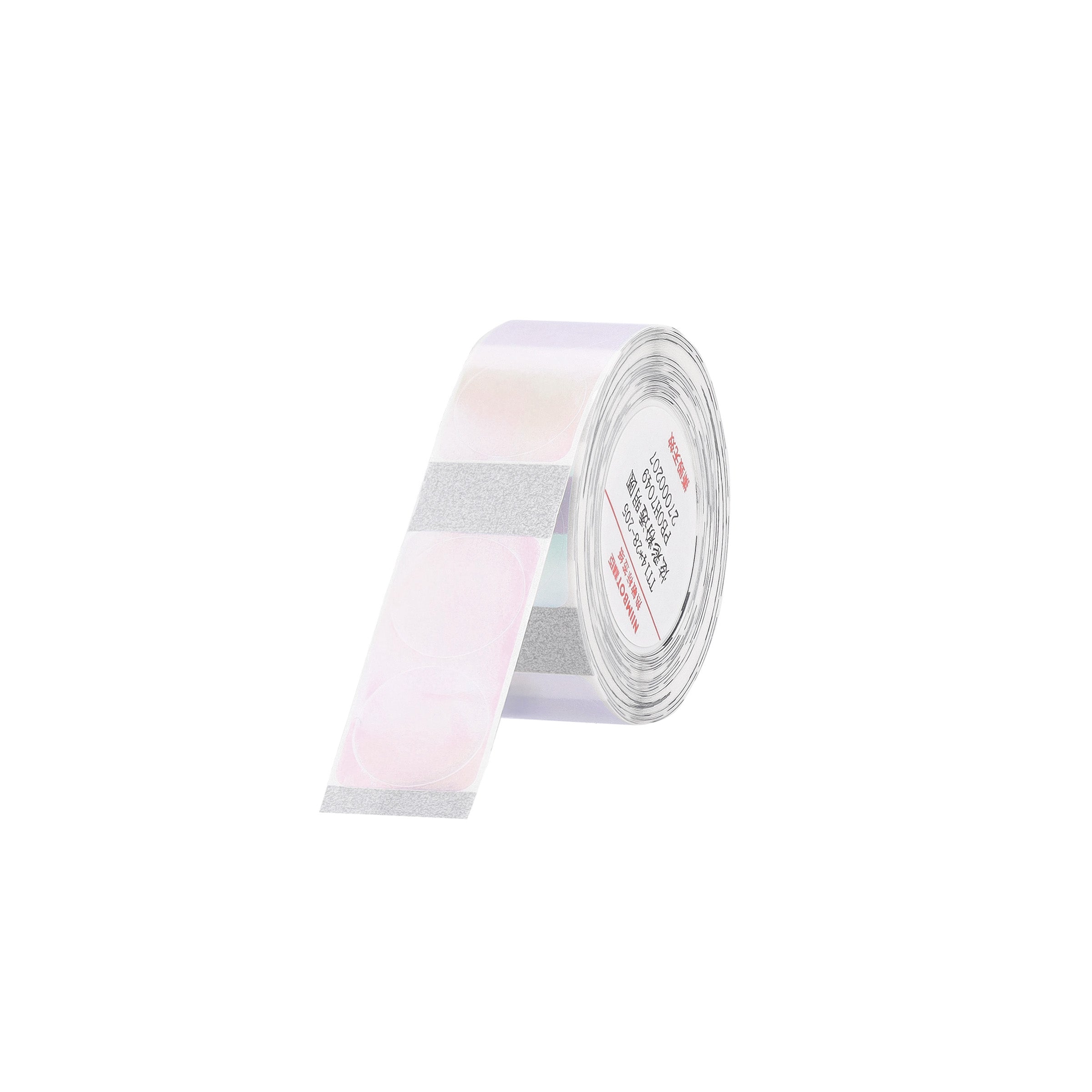NB639 - NIIMBOT - D11 / D101 / D110 / H1S - 14X28MM - 205 PINK ROUND TRANSPARENT LABELS