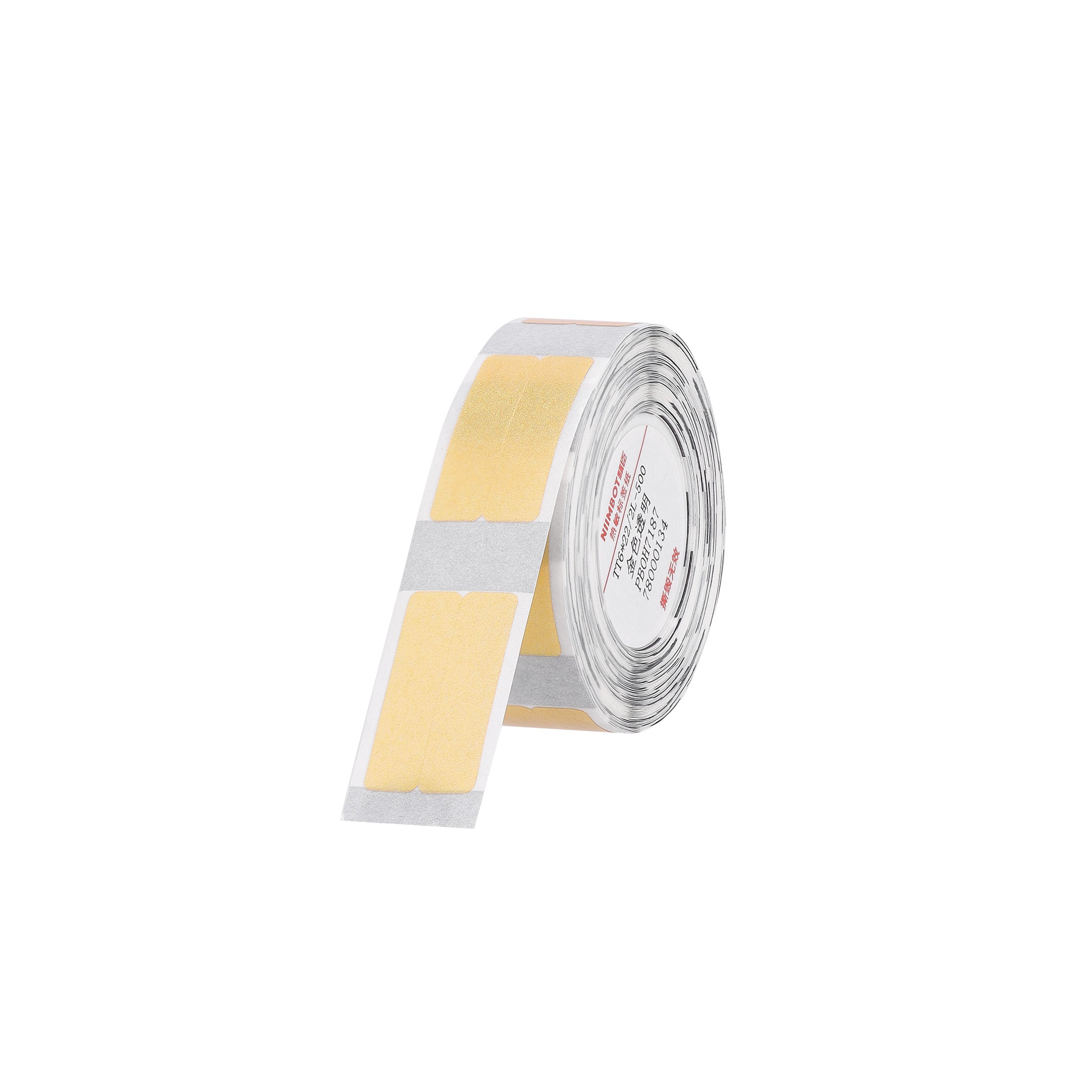 NB646 - NIIMBOT - D11 / D101 / D110 / H1S - 6X22MM/2L - 500 GOLD TRANSPARENT VERTICAL PEN - STATIONARY LABELS