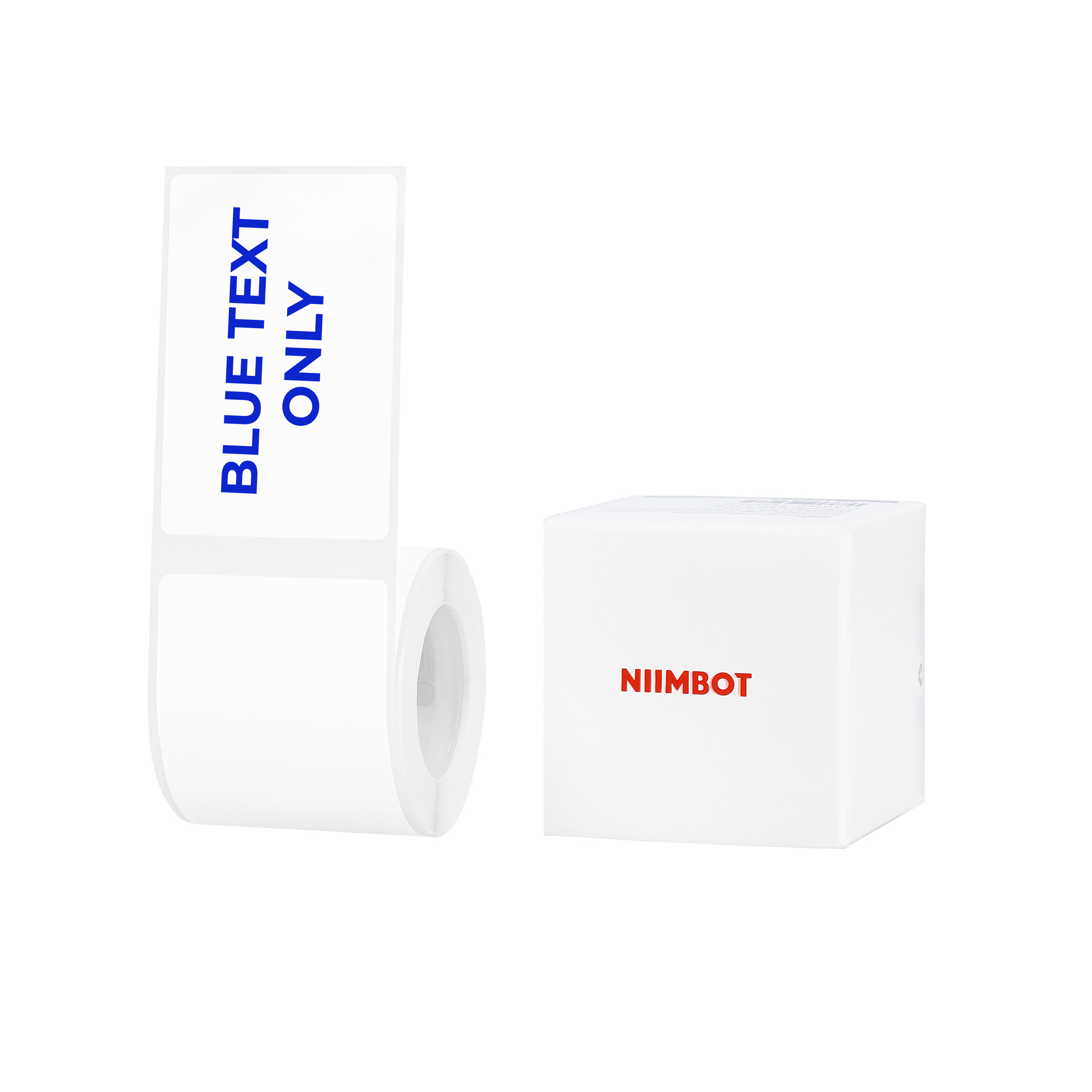 NB653 - NIIMBOT - B1 / B21 / B3S / B4 - 40X60MM - 125 WHITE BLUE TEXT ONLY LABELS