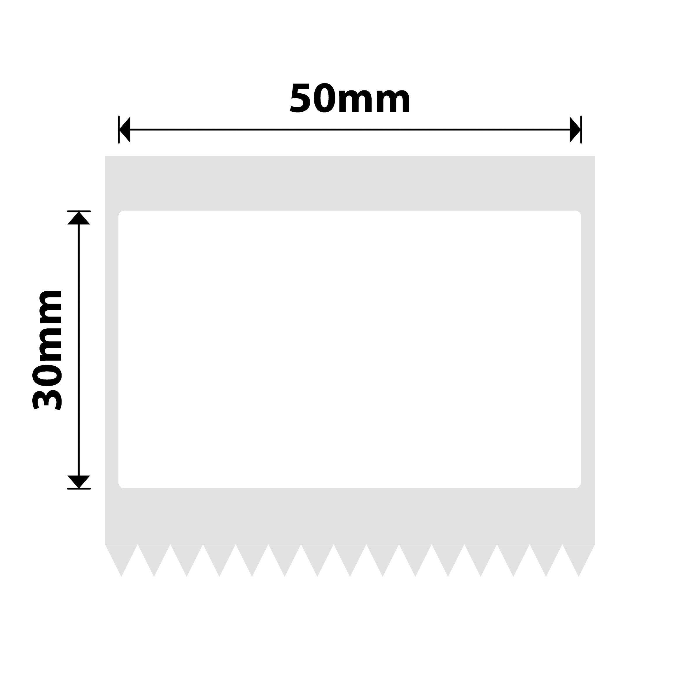 NB655 - NIIMBOT - B1 / B21 / B3S / B4 - 50X30MM - 230 WHITE BLUE TEXT ONLY LABELS