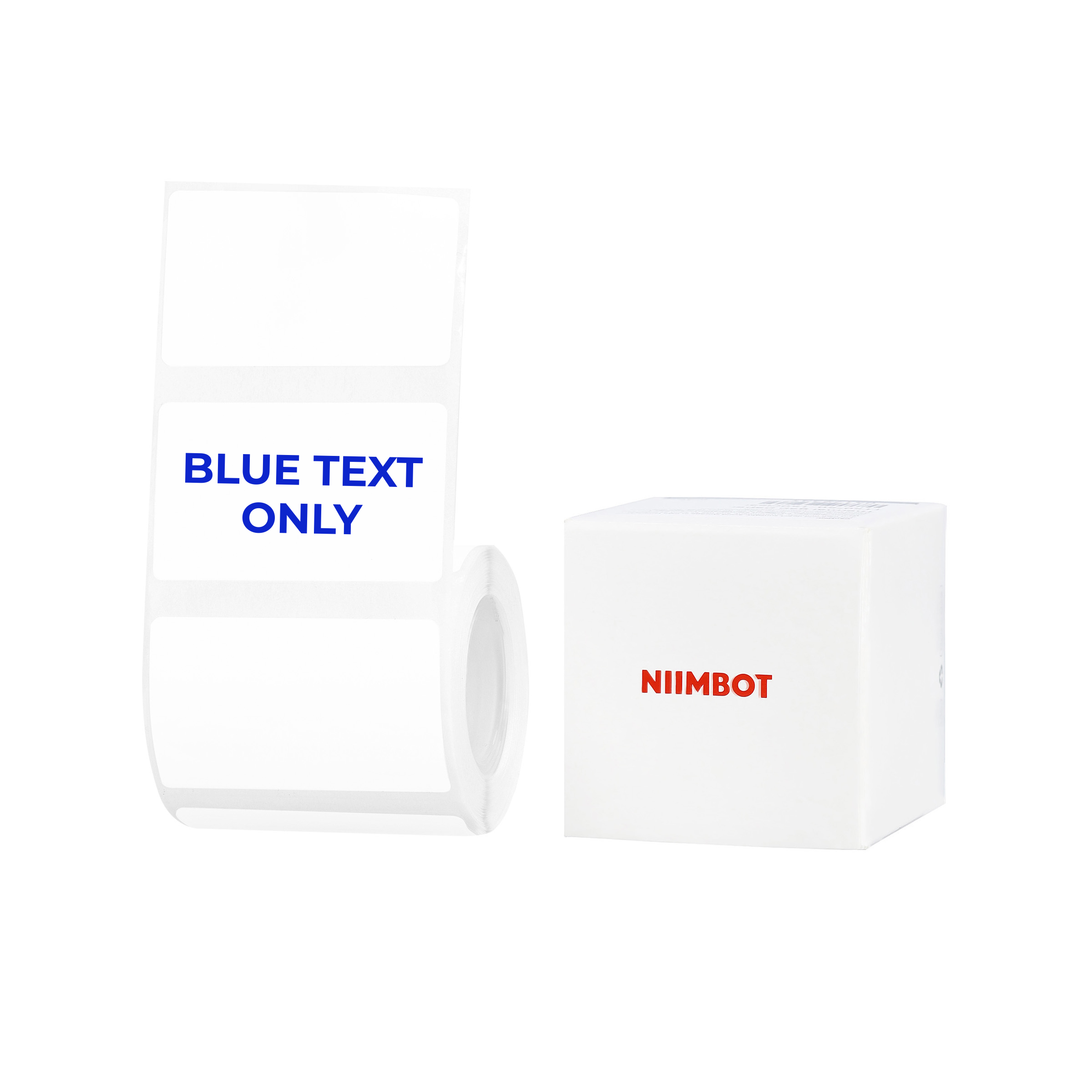 NB655 - NIIMBOT - B1 / B21 / B3S / B4 - 50X30MM - 230 WHITE BLUE TEXT ONLY LABELS