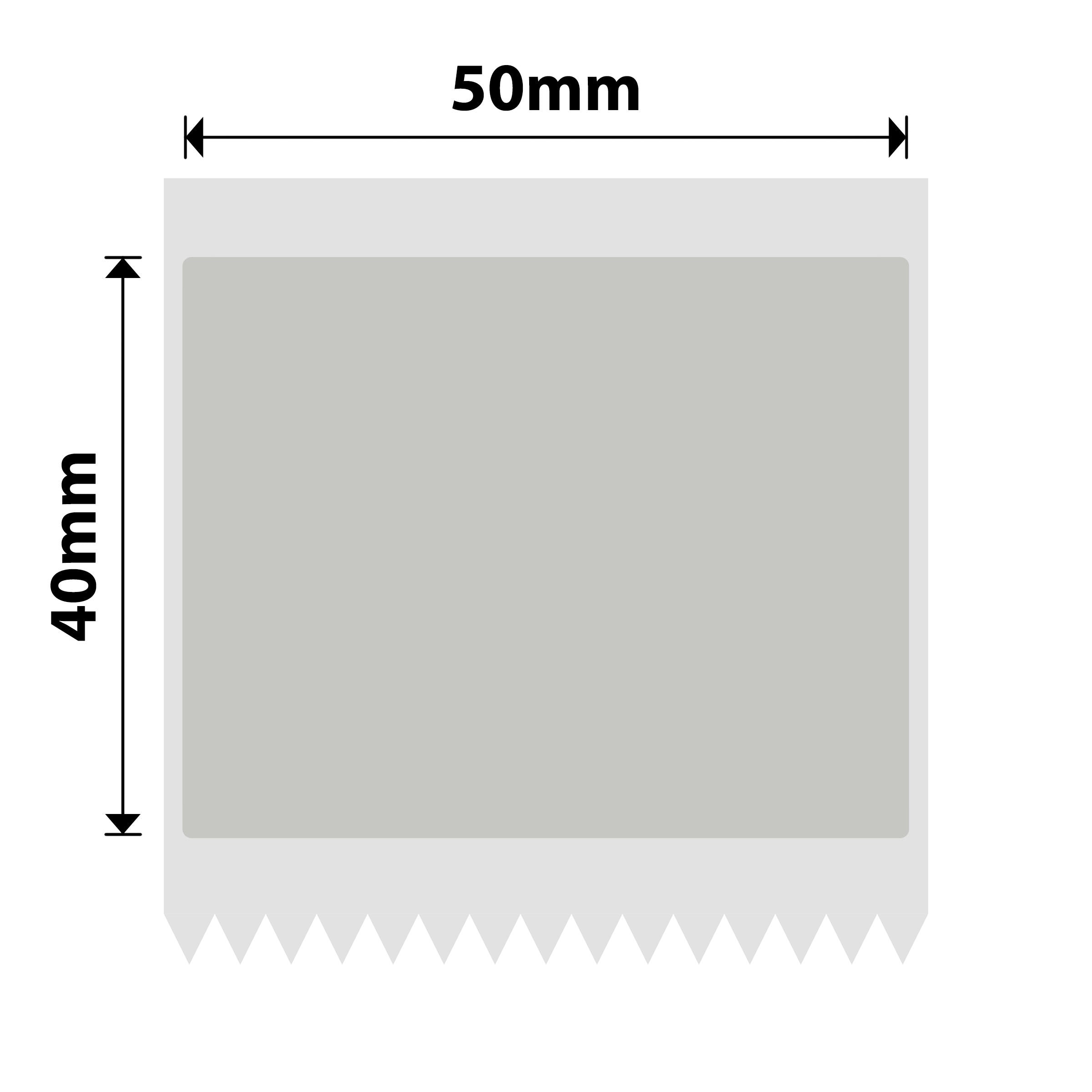 NB656 - NIIMBOT - B1 / B21 / B3S / B4 - 50X40MM - 150 SILVER GREY BLUE TEXT ONLY LABELS