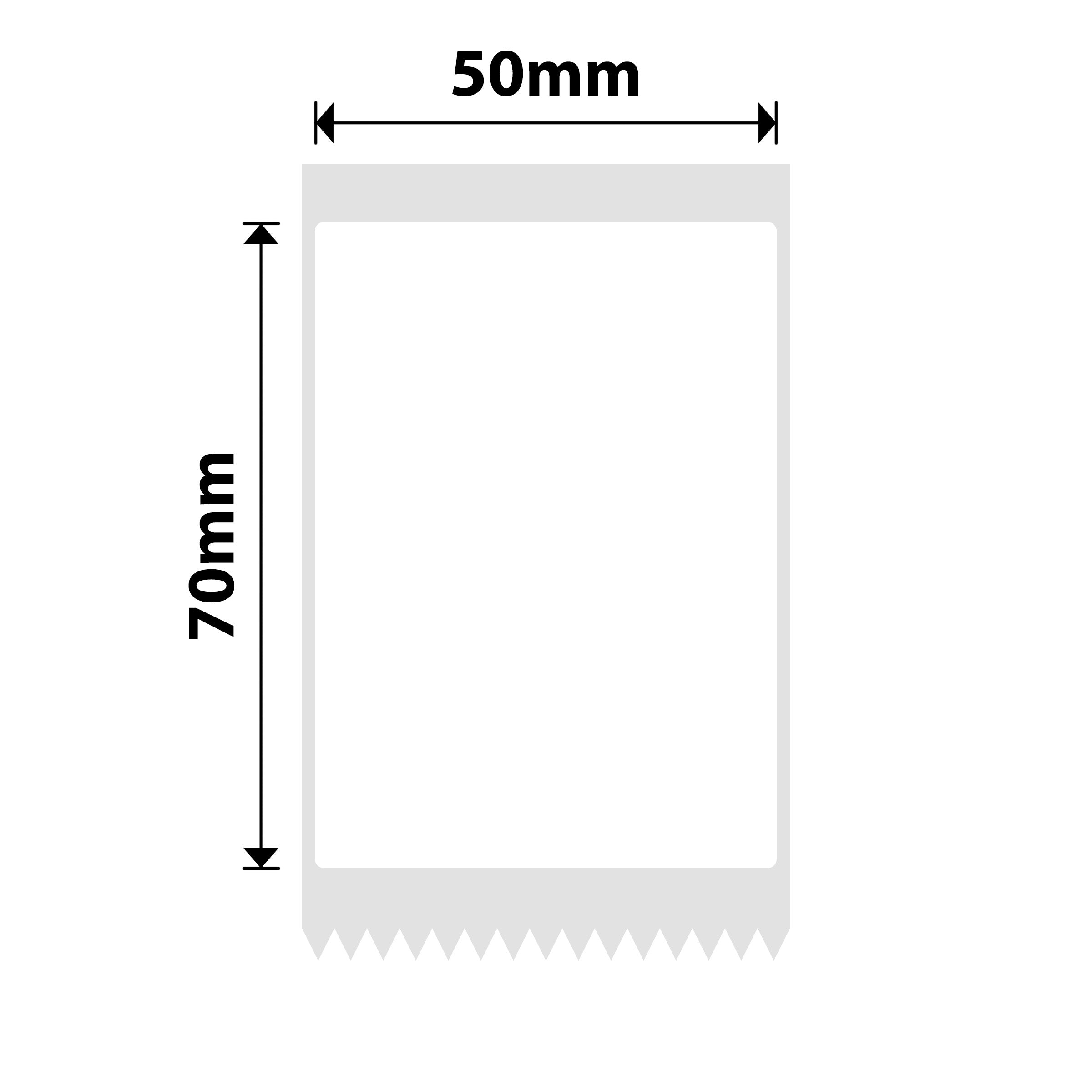NB660 - NIIMBOT - B1 / B21 / B3S / B4 - 50X70MM - 105 WHITE BLUE TEXT ONLY LABELS