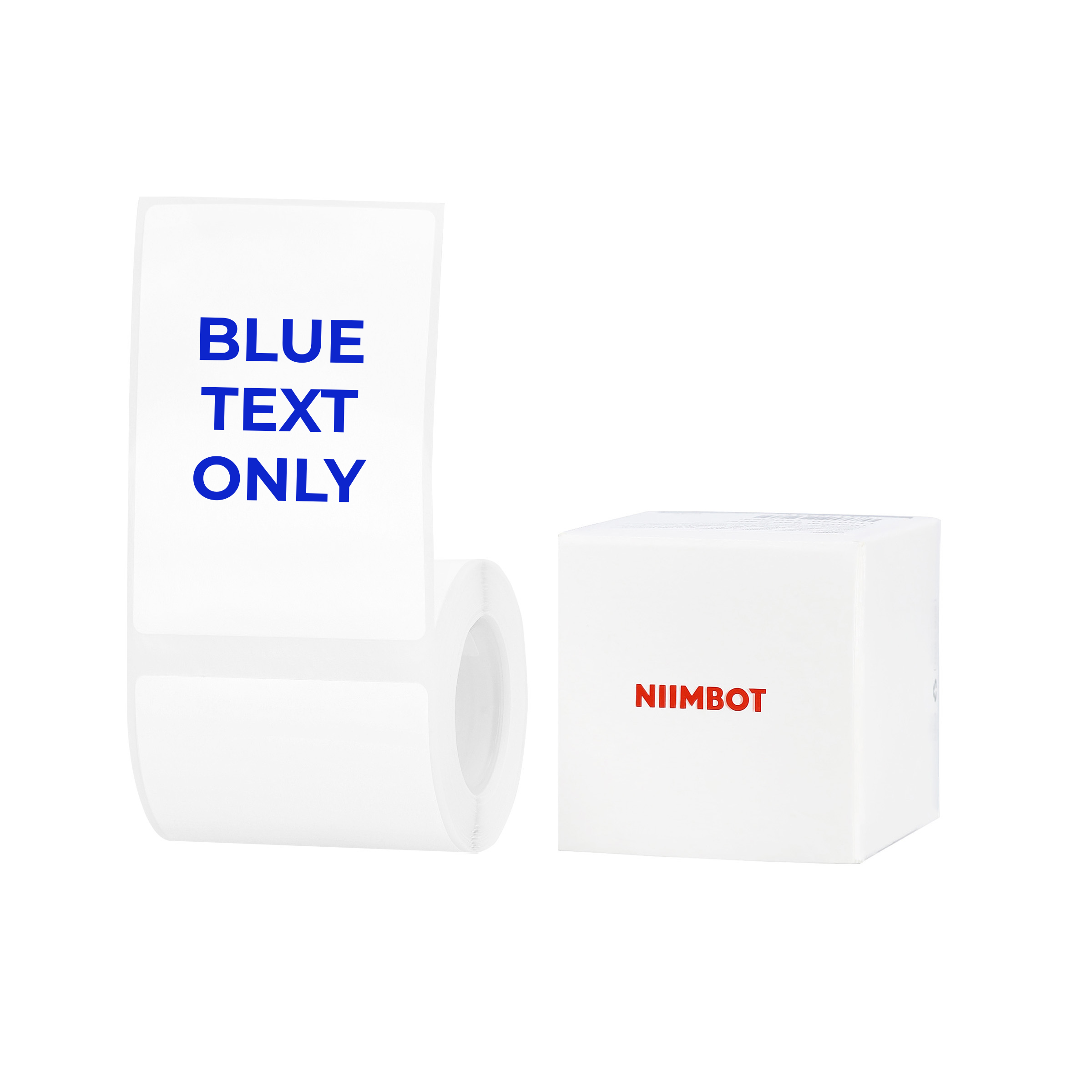 NB660 - NIIMBOT - B1 / B21 / B3S / B4 - 50X70MM - 105 WHITE BLUE TEXT ONLY LABELS