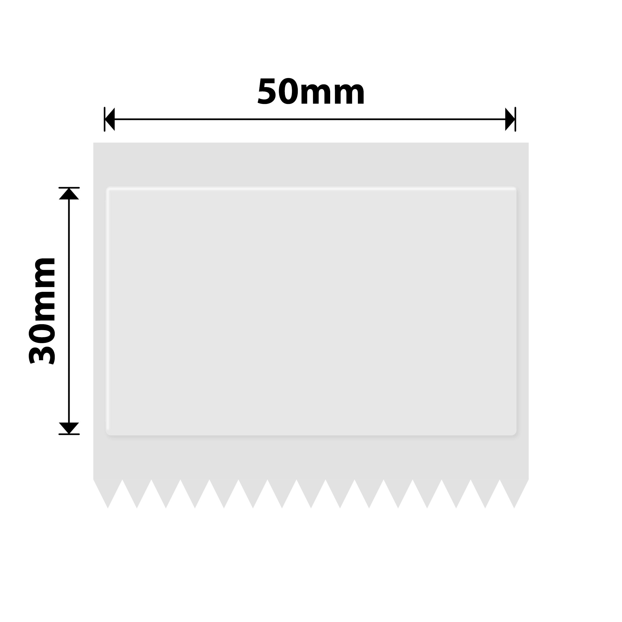NB664 - NIIMBOT - B1 / B21 / B3S / B4 - 50X30MM - 230 TRANSPARENT CYAN TEXT ONLY LABELS