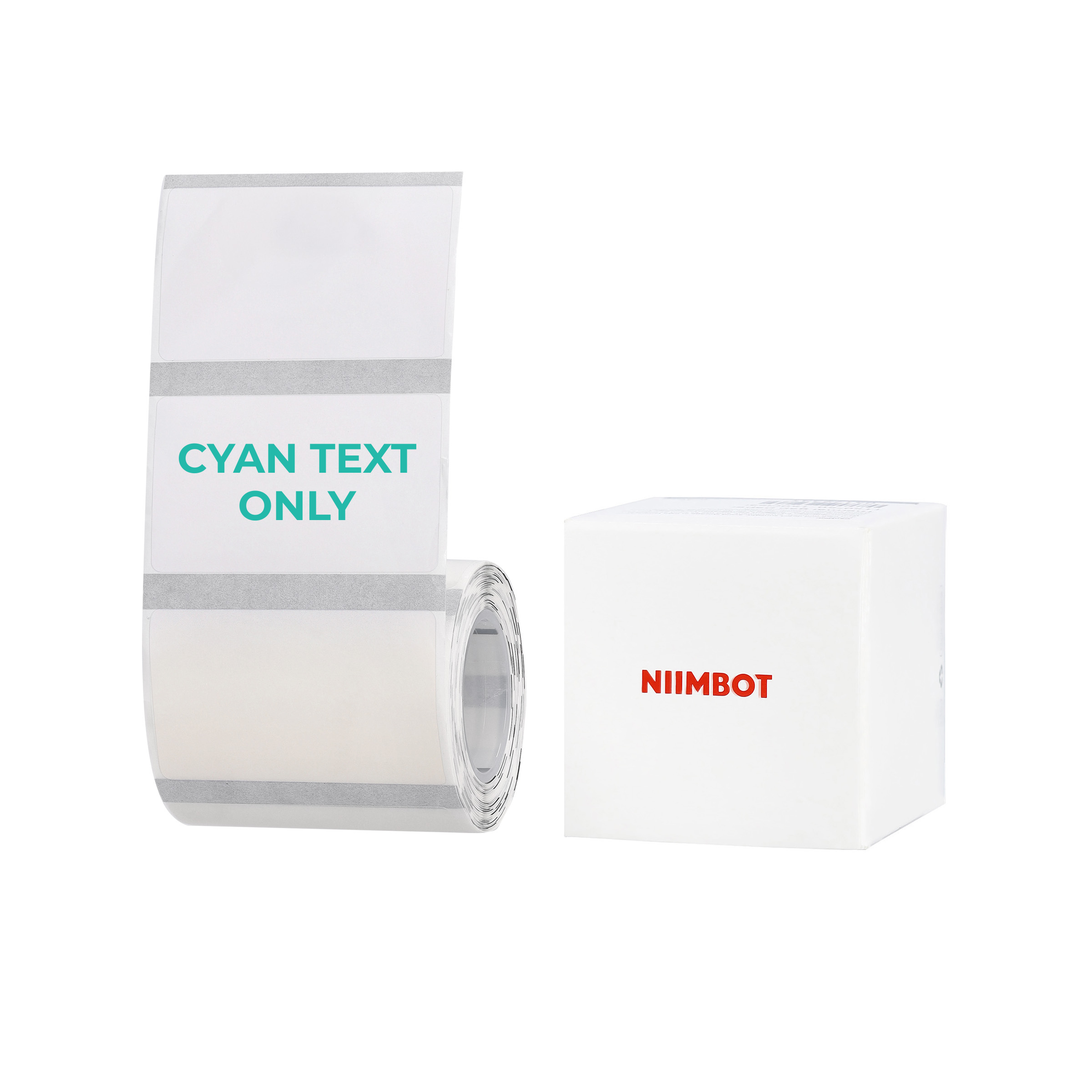 NB664 - NIIMBOT - B1 / B21 / B3S / B4 - 50X30MM - 230 TRANSPARENT CYAN TEXT ONLY LABELS