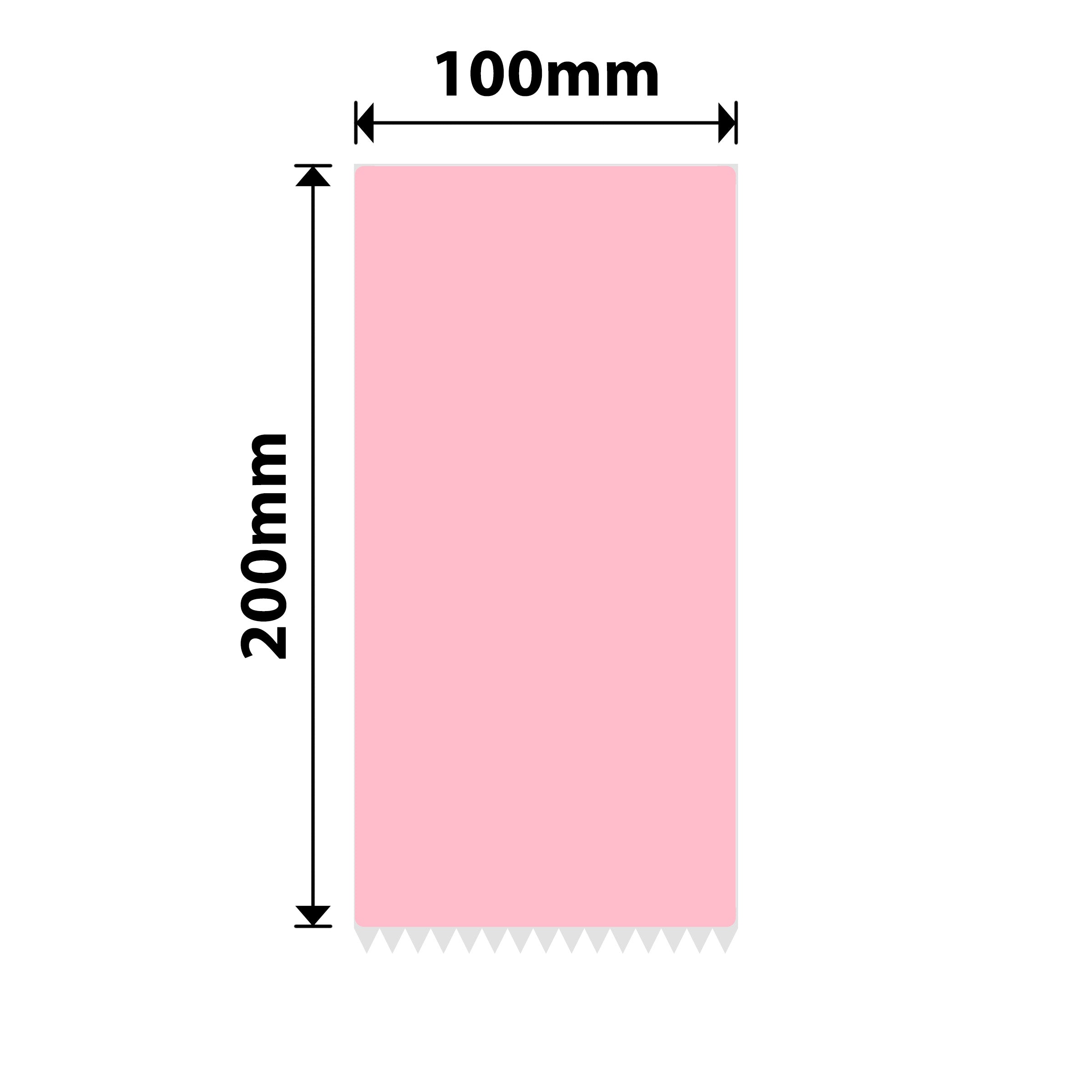 NB666 - NIIMBOT - B4 ONLY - 100X200MM - 35 PINK LABELS