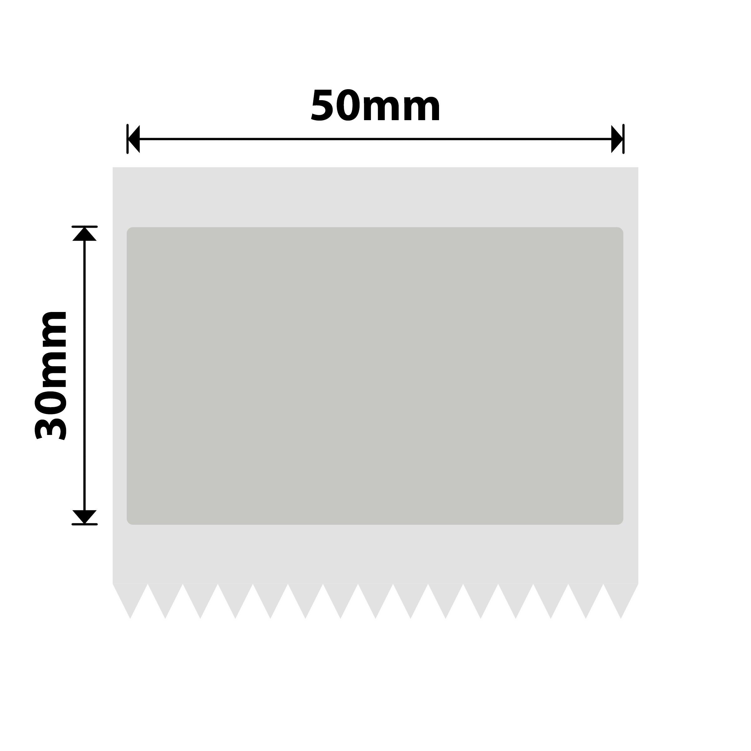 NB675 - NIIMBOT - B1 / B21 / B3S / B4 - 50X30MM - 230 SILVER TRANSPARENT LABELS