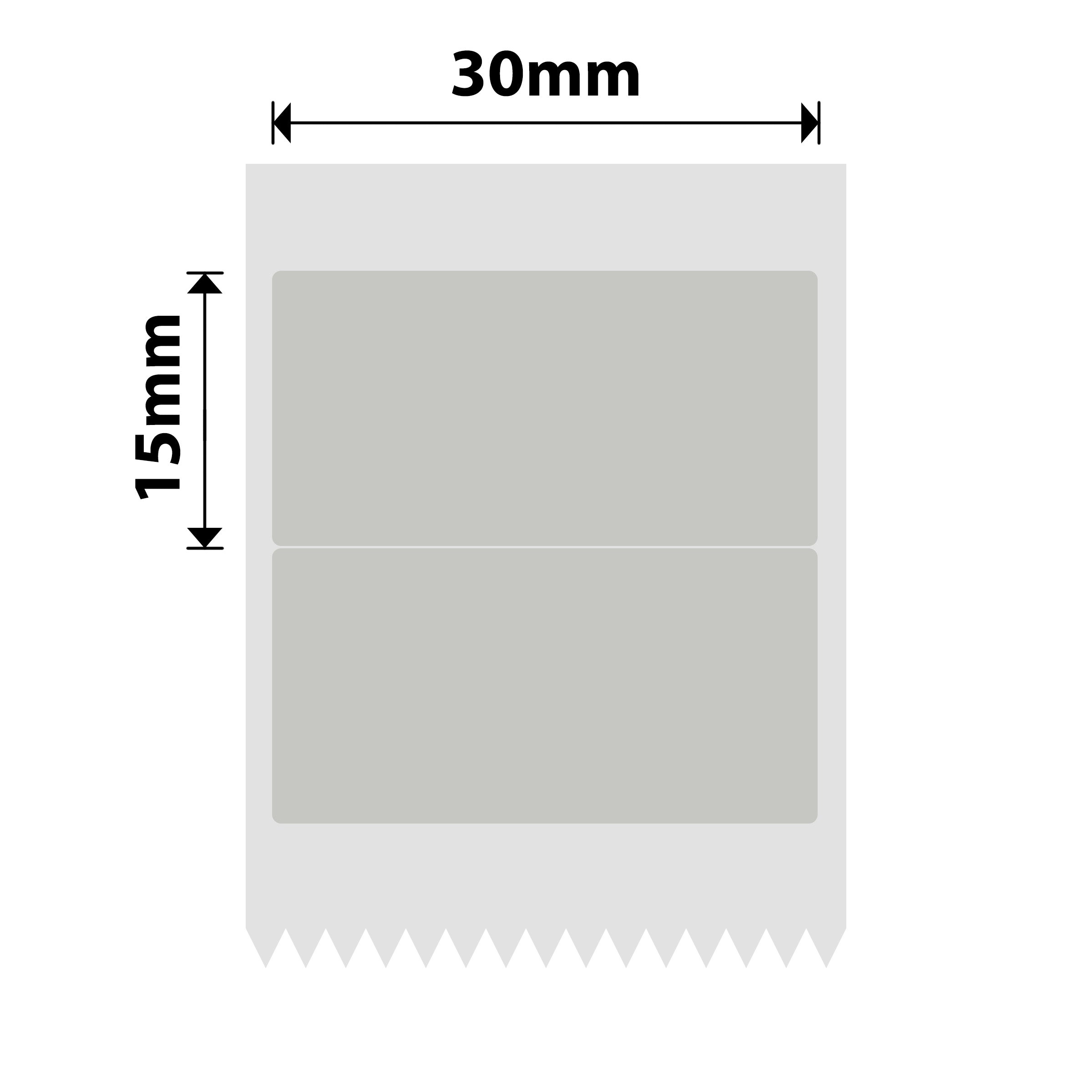NB686 - NIIMBOT - B1 / B21 / B3S / B4 - 30X15MM/2R - 380 GREY ANTI-COUNTERFEITING VOID LABELS