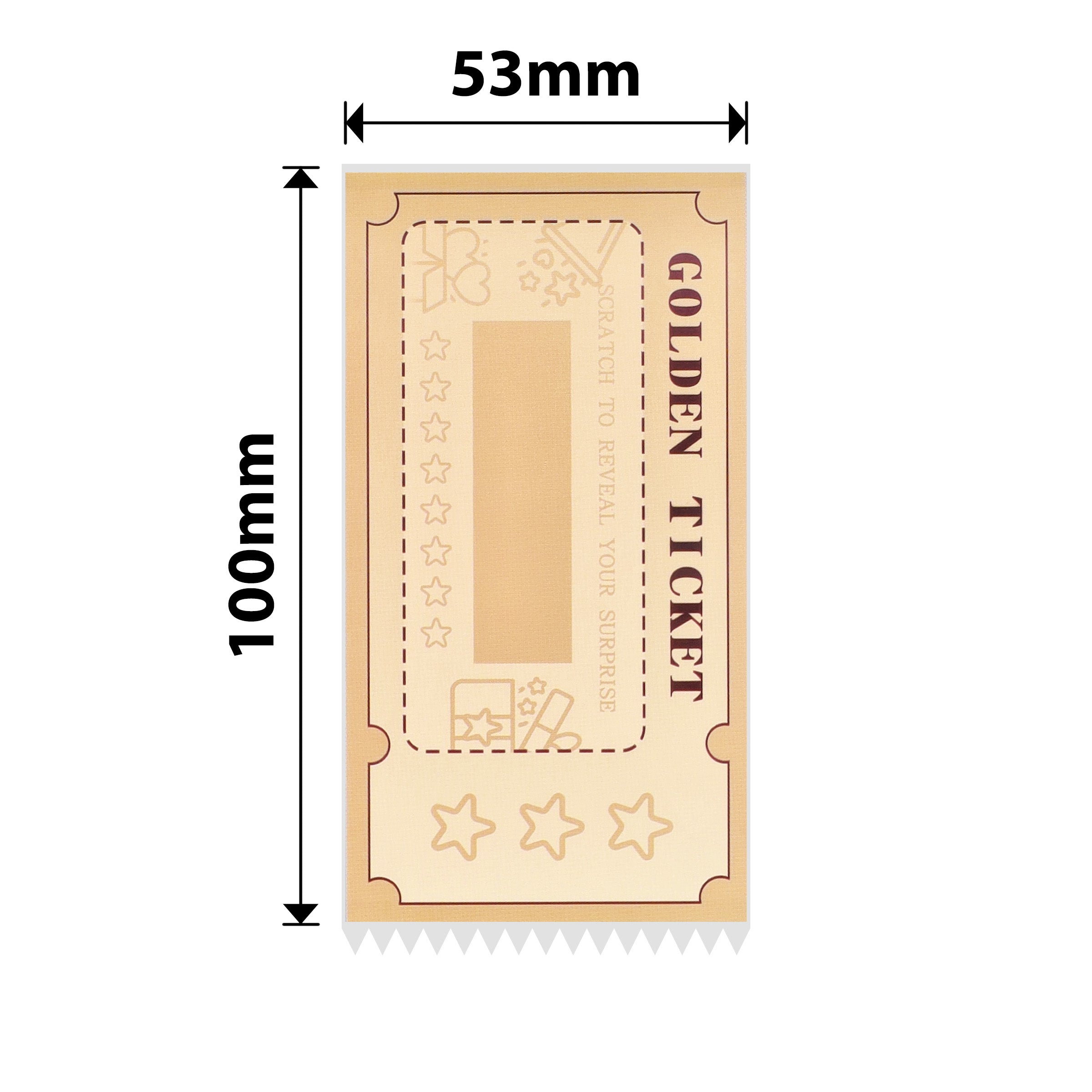 NB692 - NIIMBOT - B1 / B21 / B3S / B4 - 53X100MM - 70 GOLD SCRATCH CARDS LABELS