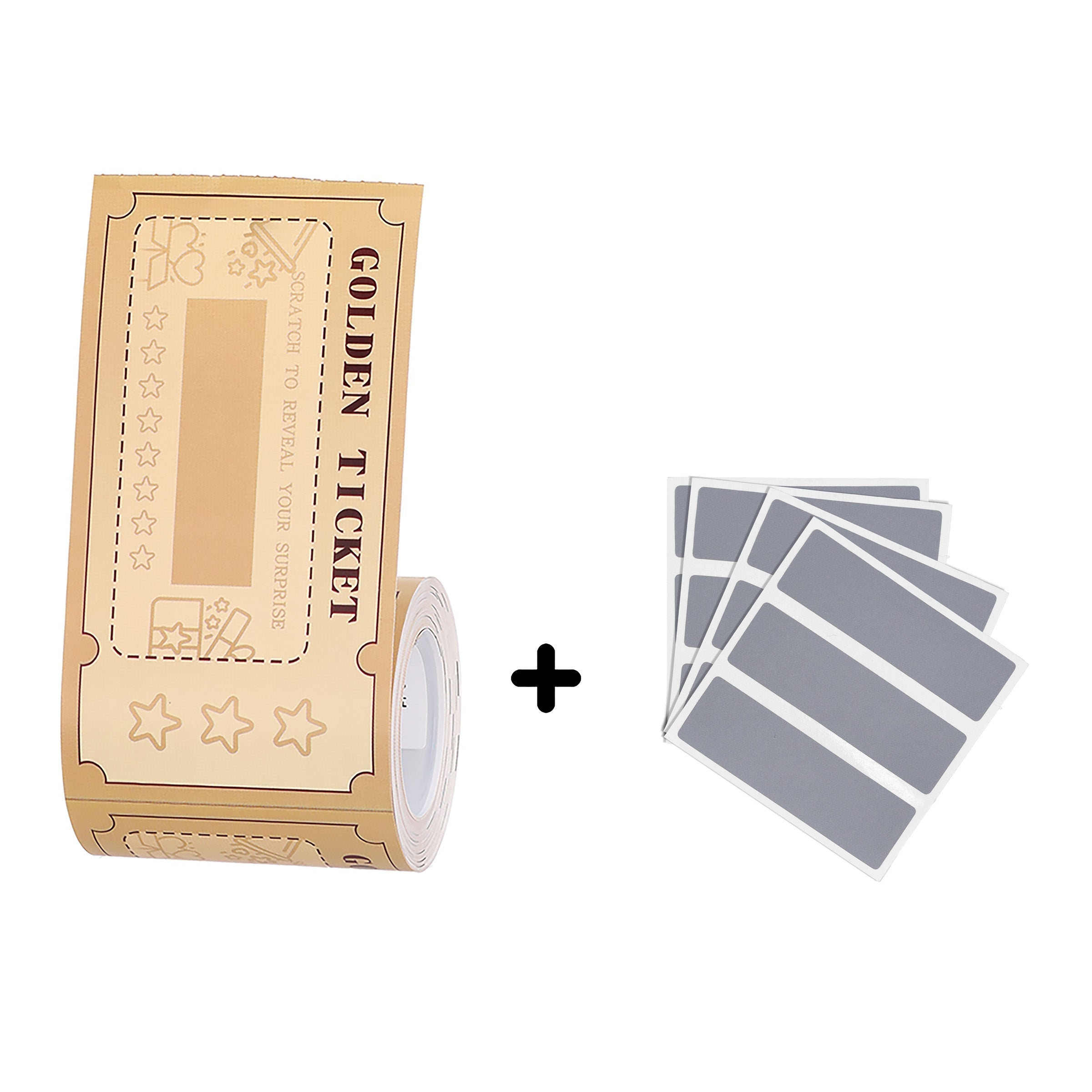 NB692 - NIIMBOT - B1 / B21 / B3S / B4 - 53X100MM - 70 GOLD SCRATCH CARDS LABELS