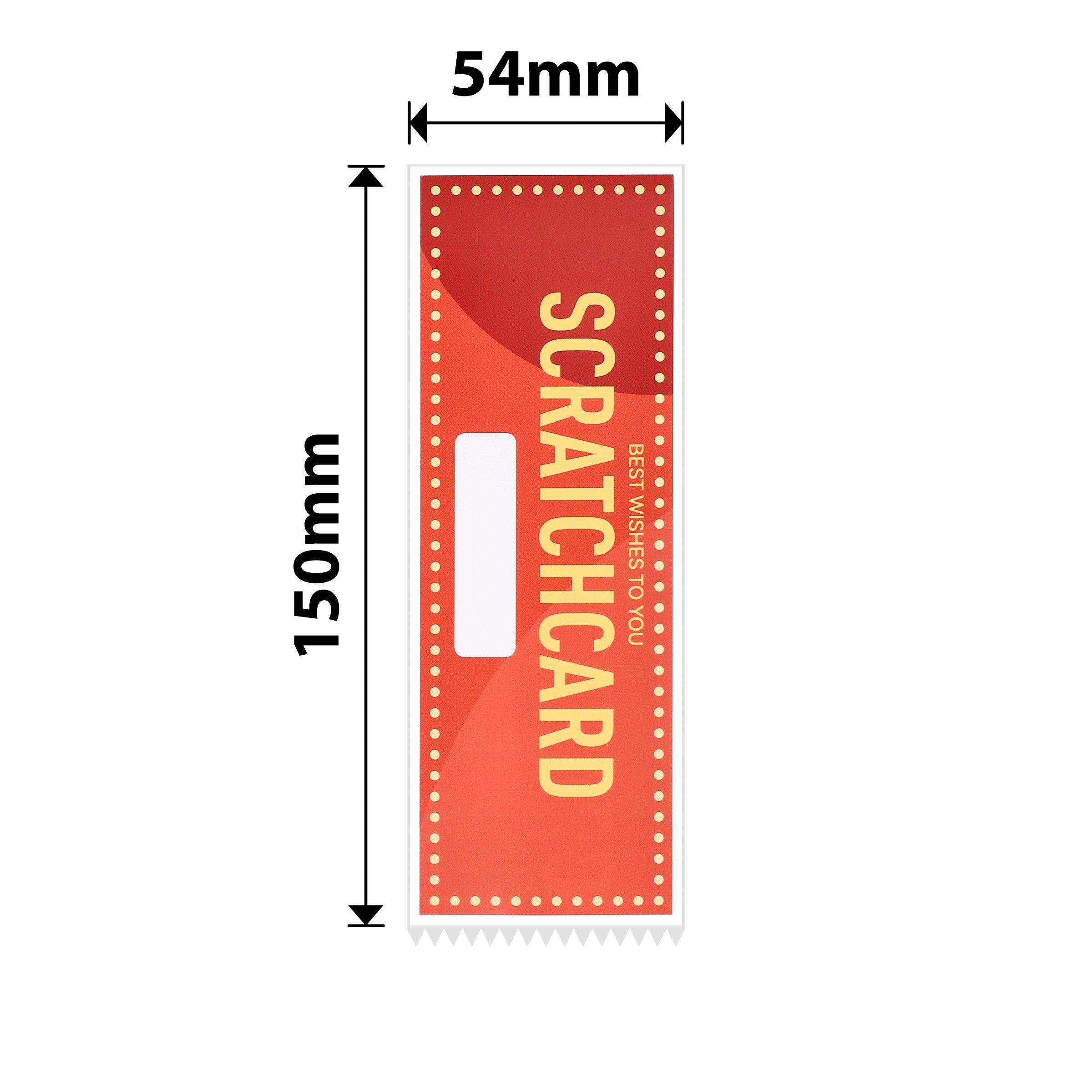 NB693 - NIIMBOT - B1 / B21 / B3S / B4 - 54X150MM - 45 BLESS SCRATCH CARDS LABELS