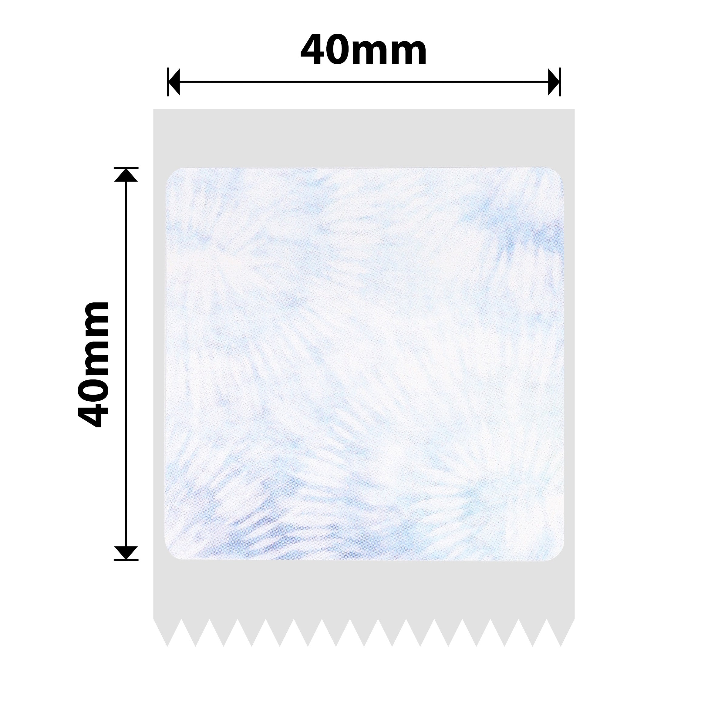 NB698 - NIIMBOT - B1 / B21 / B3S / B4 - 40X40MM - 180 BLUE TEXT JOURNAL STYLE LABELS