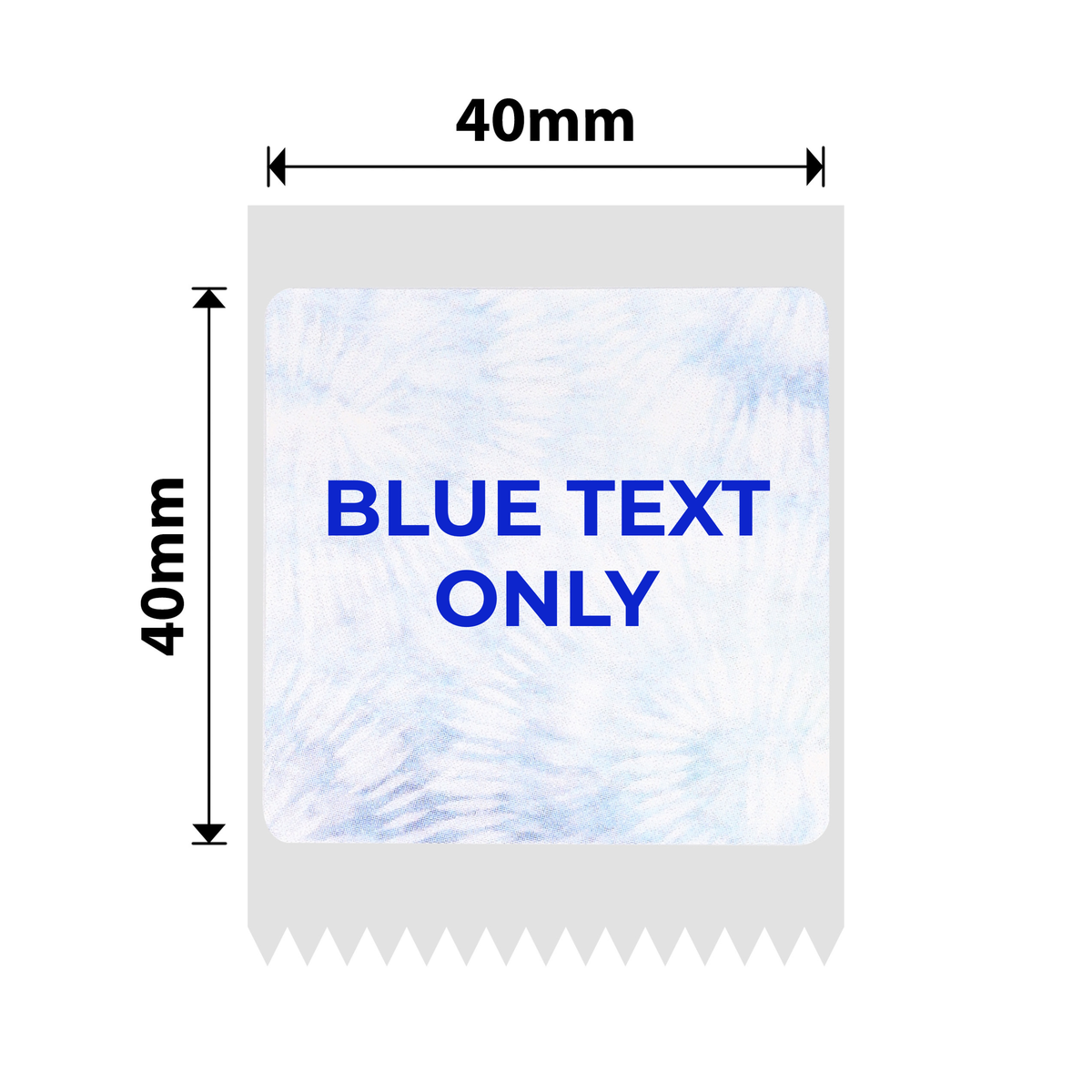 NIIMBOT - Serie B - 40x40mm - Formato taccuino con testo blu - 180 etichette
