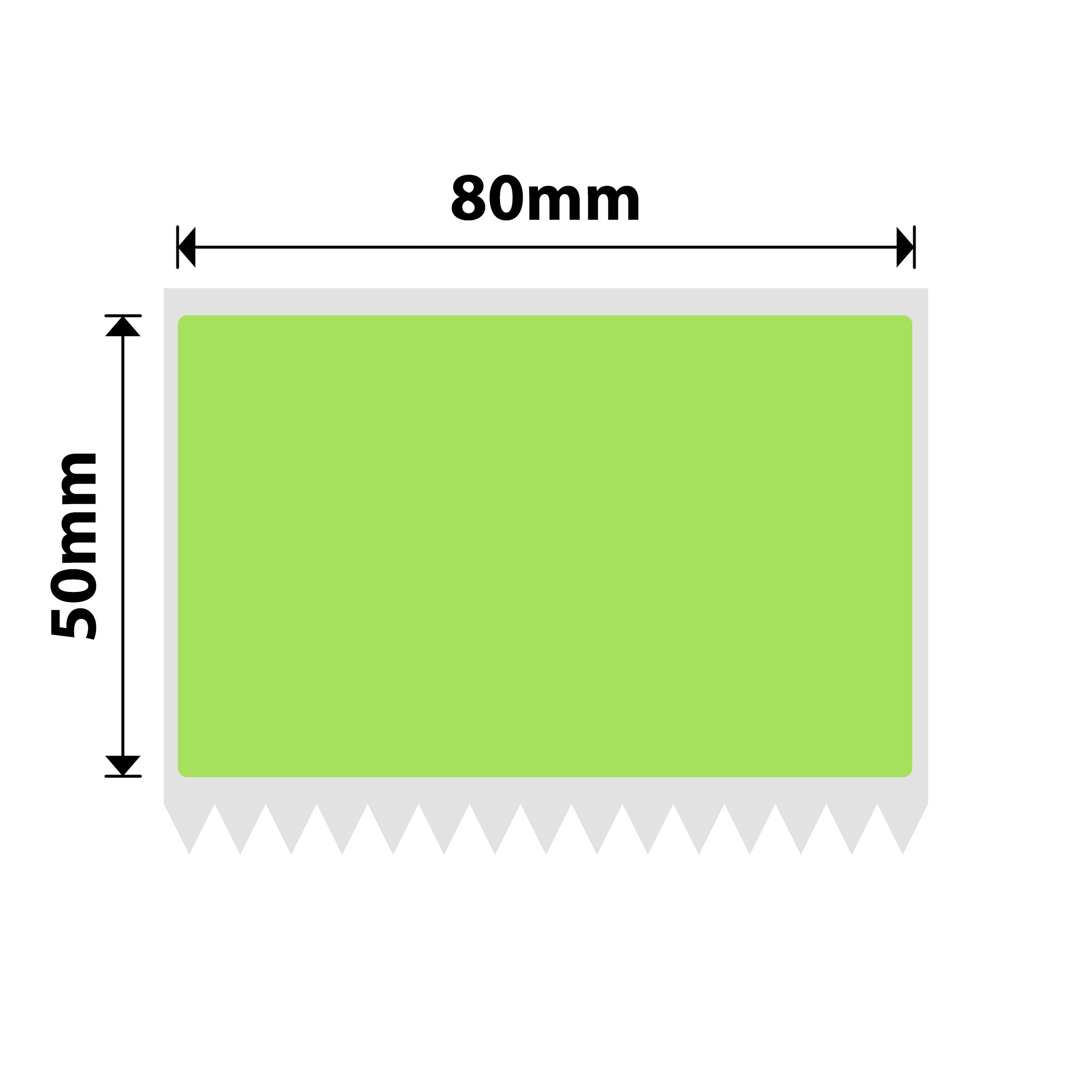 NB713 - NIIMBOT - K3 ONLY - 80X50MM - 600 GREEN LABELS