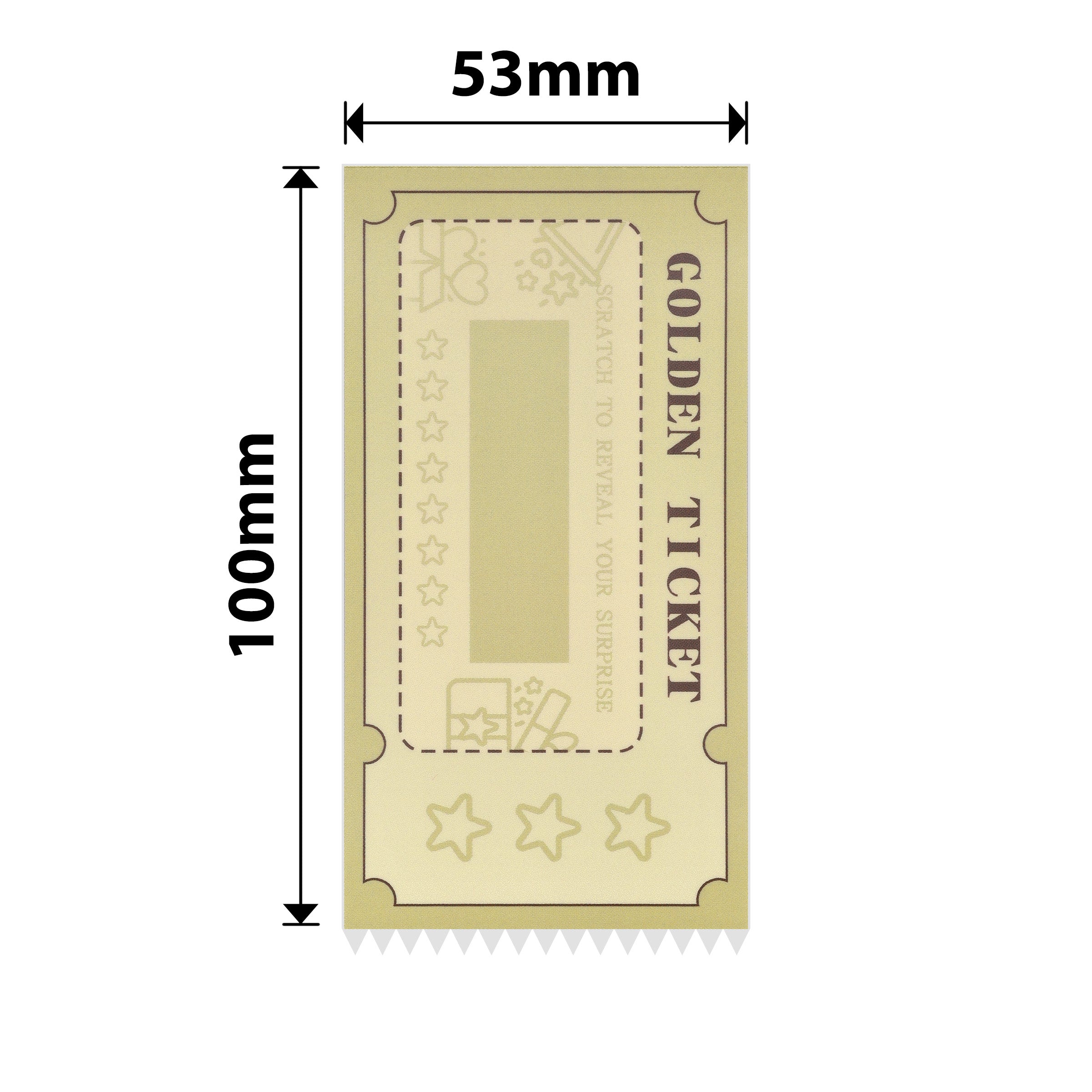 NB724 - NIIMBOT - M2_H / M3 - 53X100MM - 50 GOLD SCRATCH CARDS