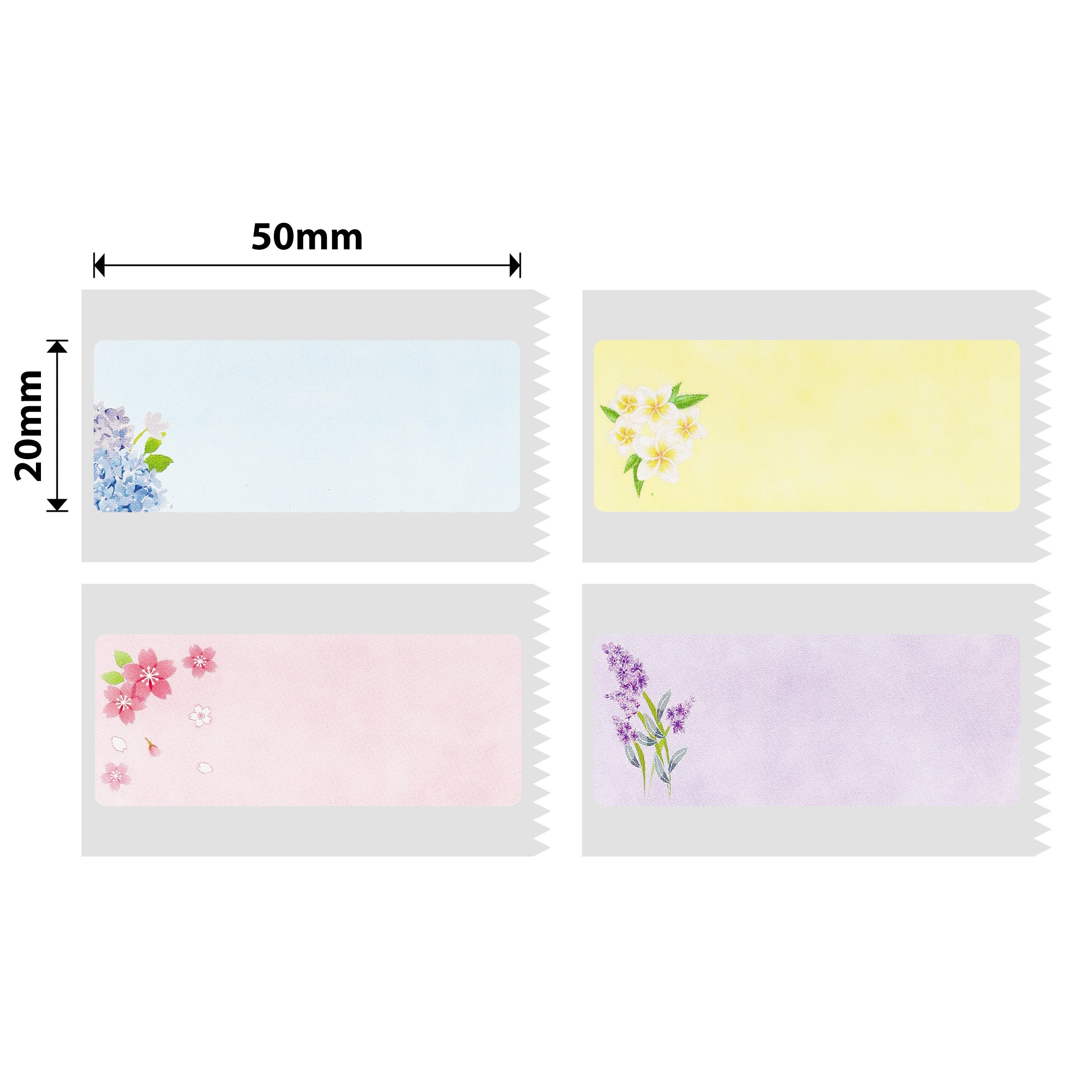 NB741 - NIIMBOT - B1 / B21 / B3S / B4 - 50X20MM - 320 LIKE A FLOWER SEASON LABELS