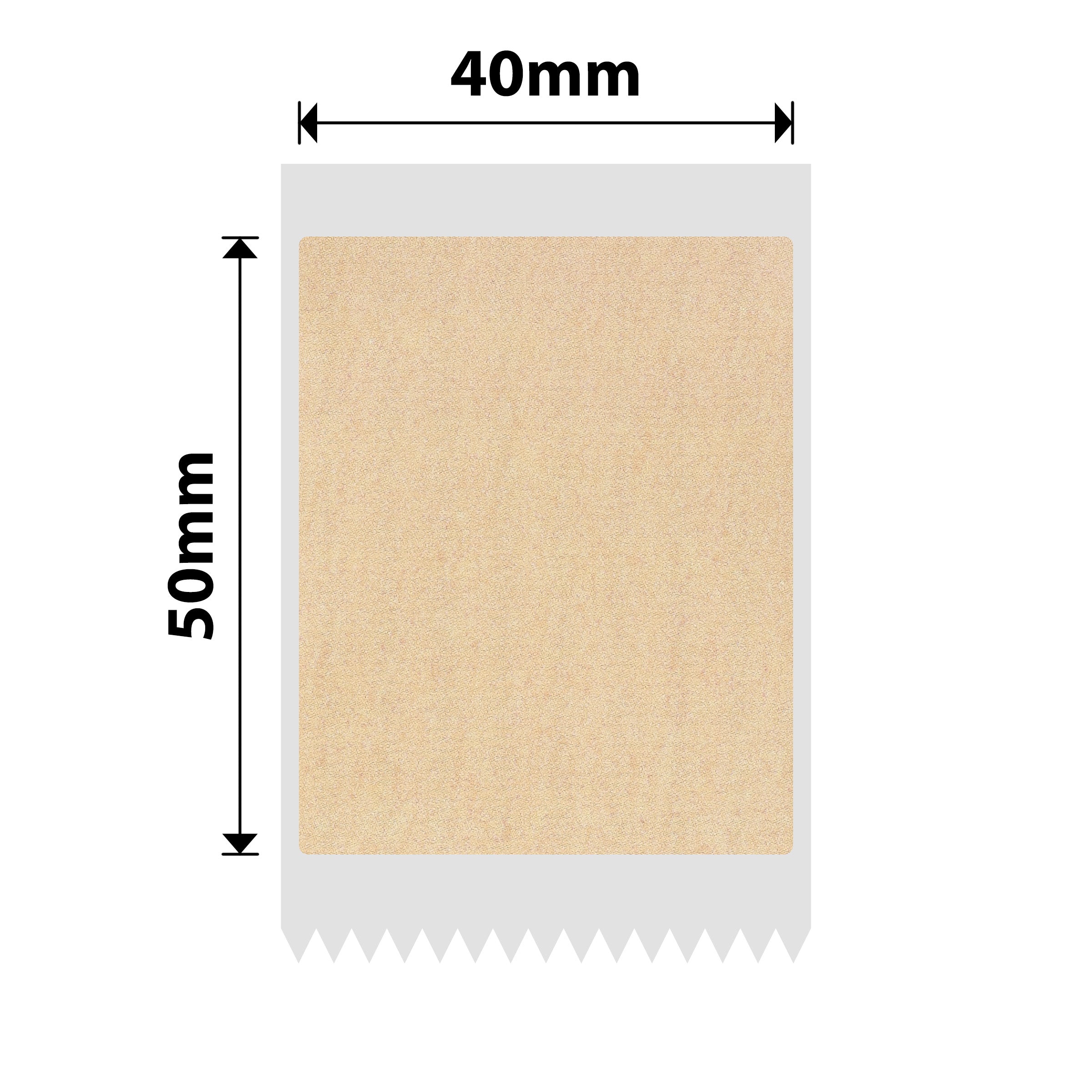 NB747 - NIIMBOT - B1 / B21 / B3S / B4 - 40X50MM - 145 LABELS - KRAFT