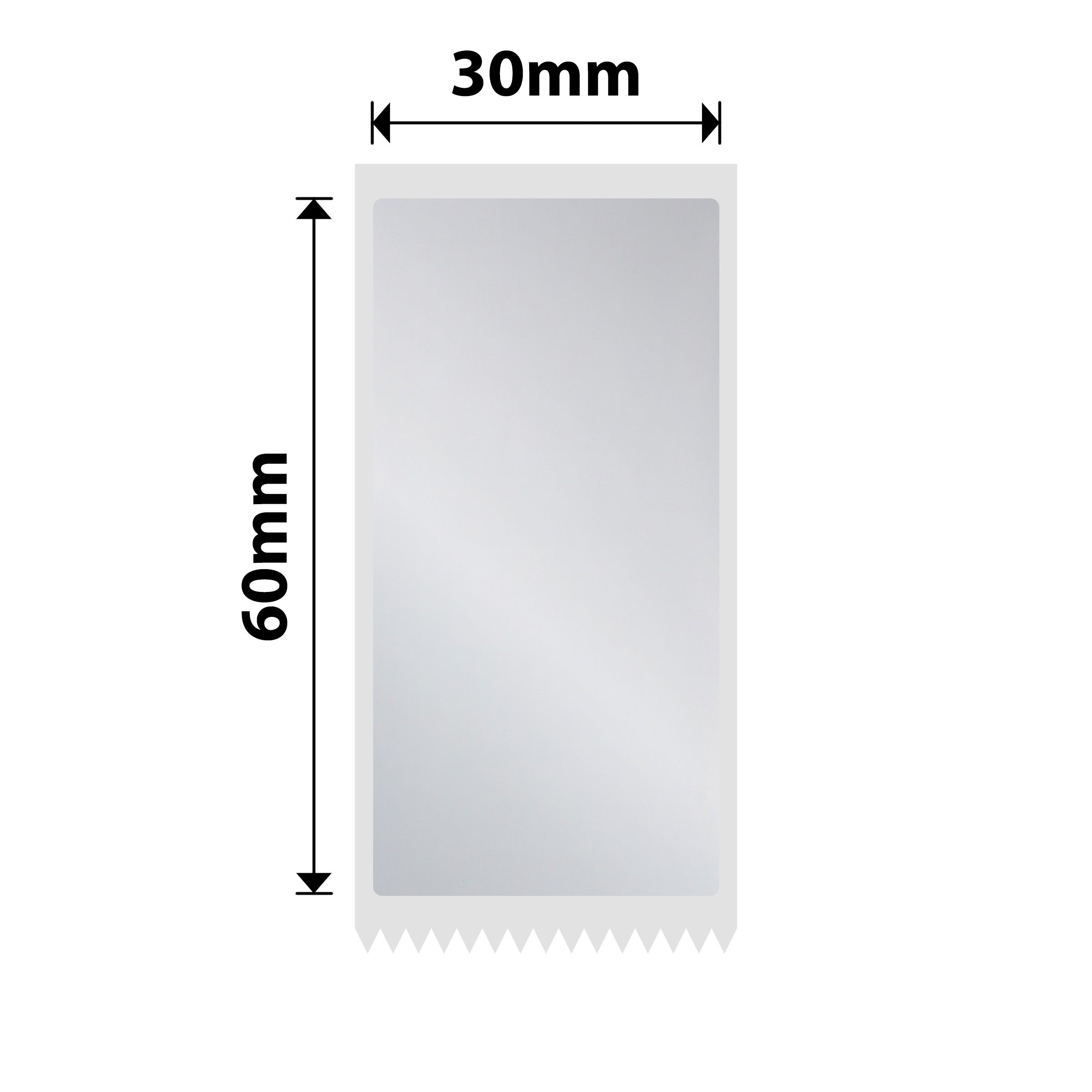 NB768 - NIIMBOT - M2 / M3 - 30X60MM - 125 MATTE SILVER LABELS