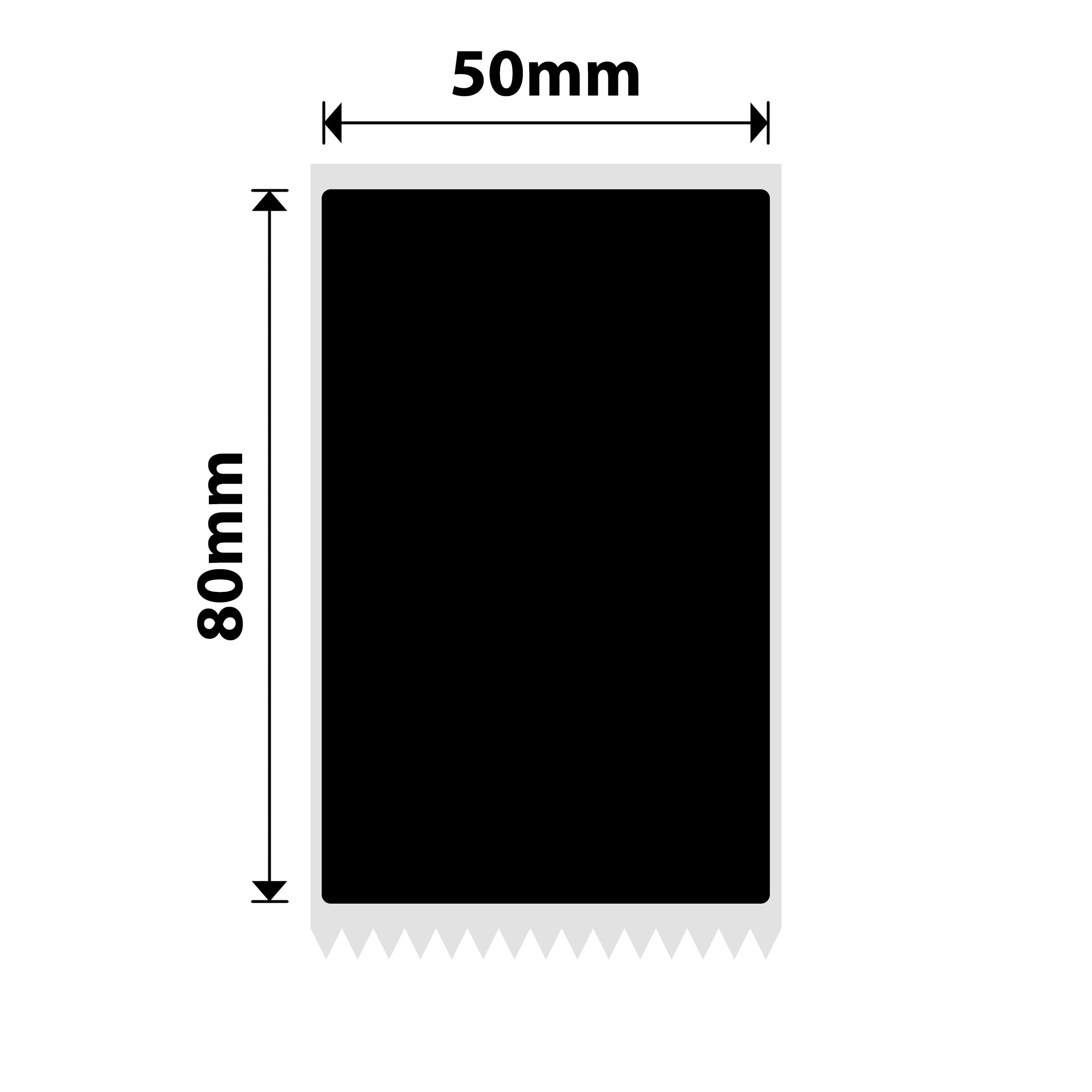 NB769 - NIIMBOT - M2 / M3 - 50X80MM - 90 MATTE BLACK LABELS