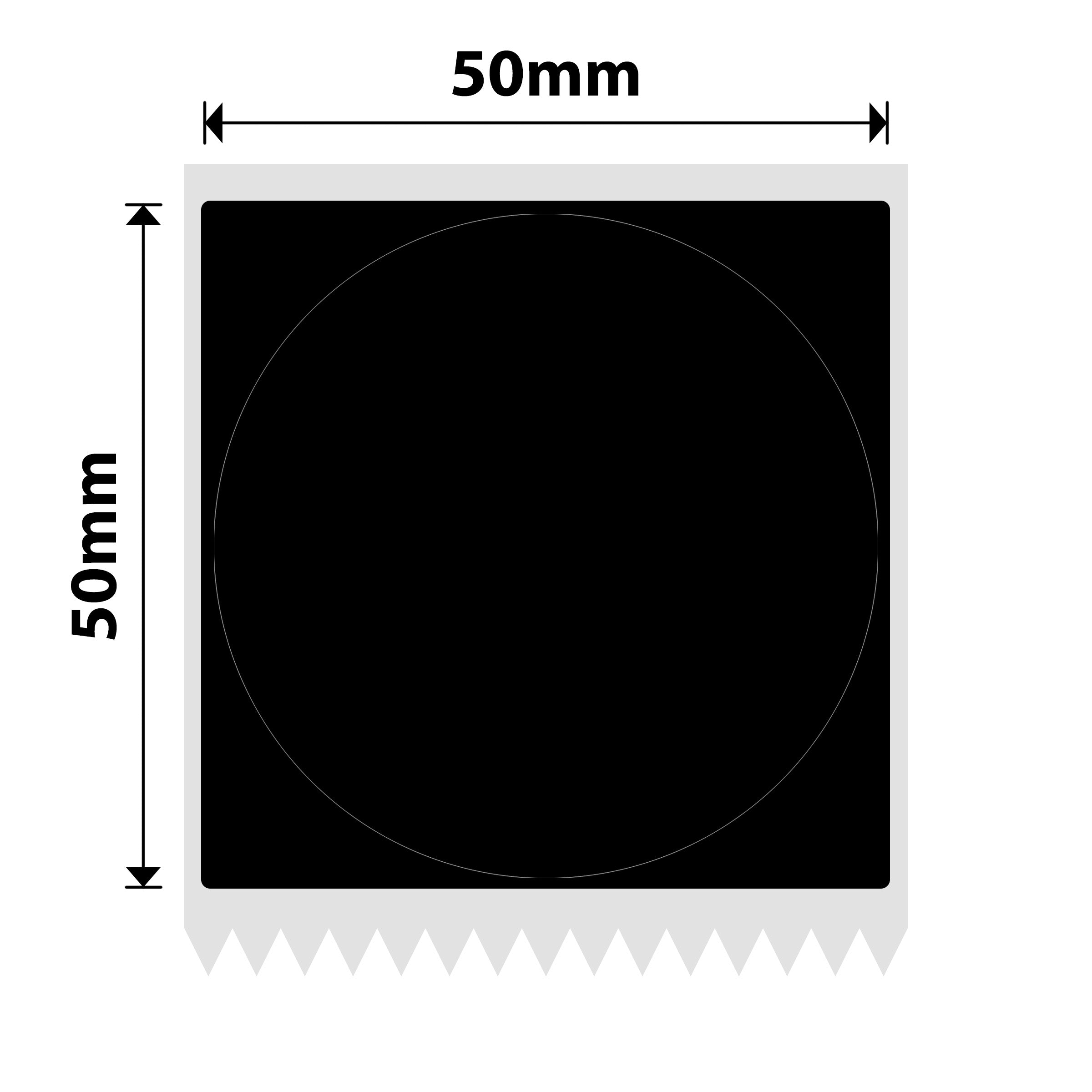 NB770 - NIIMBOT - M2 / M3 - 50X50MM - 140 MATTE BLACK ROUND LABELS