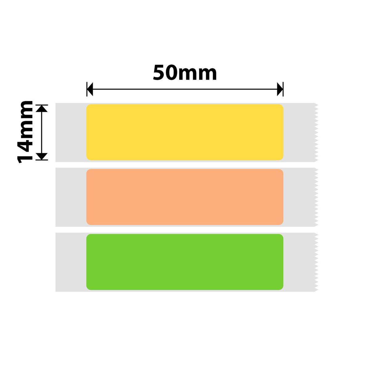 NIIMBOT-Gamme D-14 x 50 mm-Étiquettes colorées pour congélateur-125 étiquettes