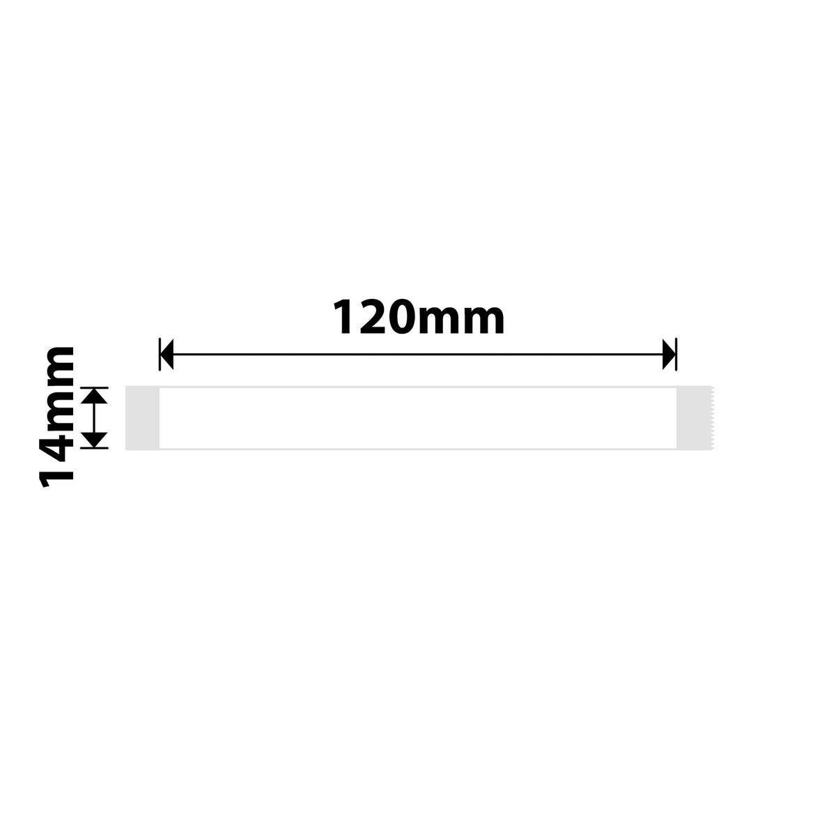 NIIMBOT - D Range - 14x120mm - White - 55 Labels