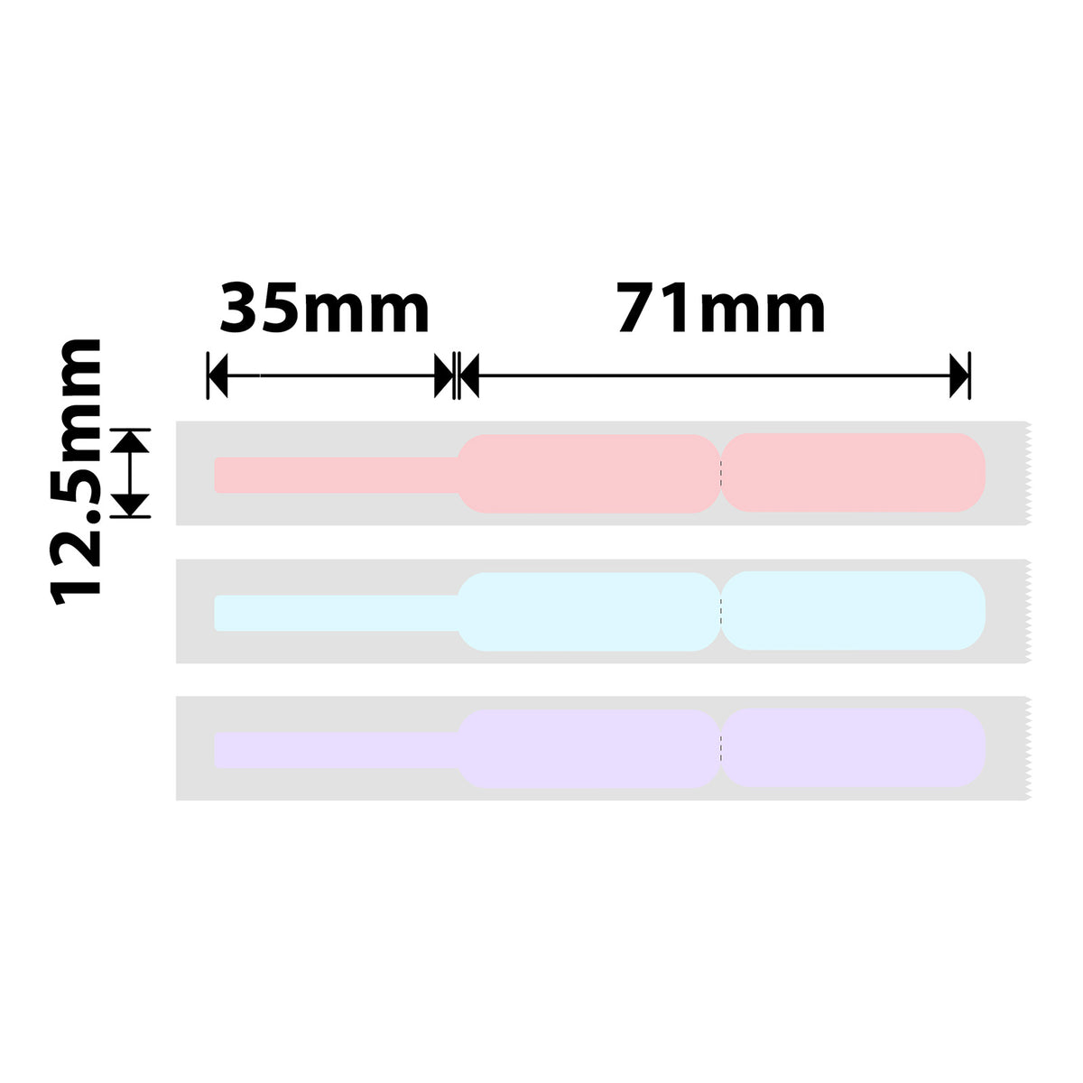 NIIMBOT - N1 - 12.5x71+35mm - Cable - 65 Labels - CN
