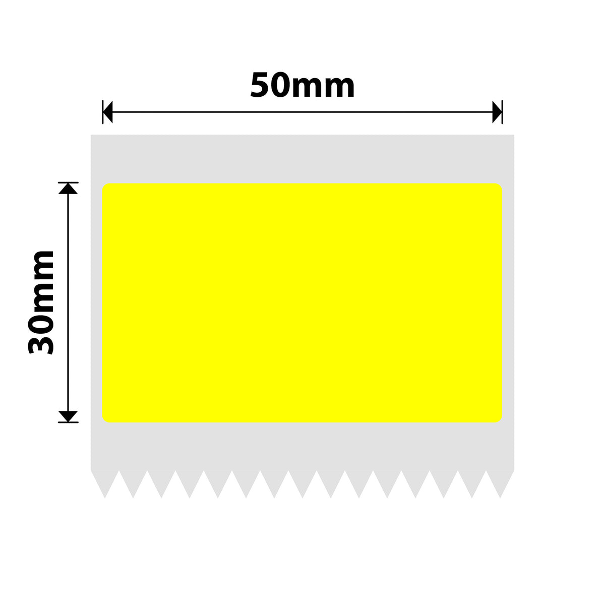 NIIMBOT - B Pro Range - 50x30mm - Yellow - Dual Colour - Red & Black Text - 230 Labels