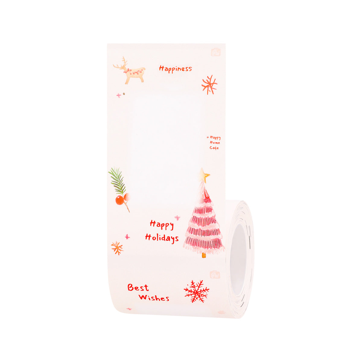 NIIMBOT-Gamme B Pro-50 x 89 mm-Niveaux de gris-Papier photo-Noël enneigé-90 étiquettes-CN