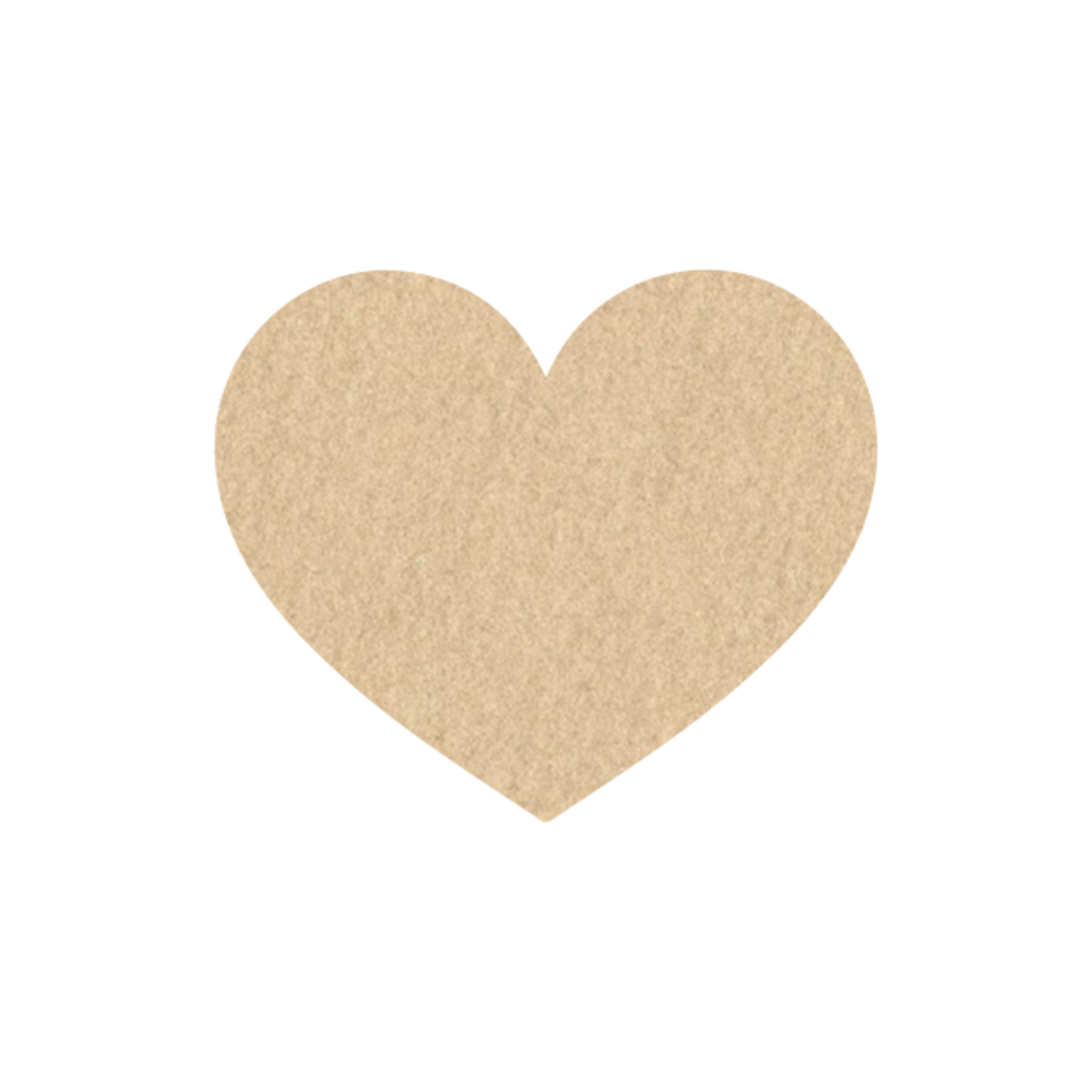 NB832 - NIIMBOT - B1_PRO / B21_PRO ONLY - 50X43MM - 165 KRAFT HEART SHAPE - DUAL COLOUR - RED & BLACK TEXT LABELS
