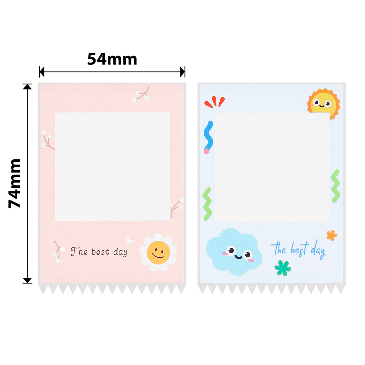 NIIMBOT - B Pro Range - 54x74mm - Greyscale Photo Paper - Best Day - 110 Labels