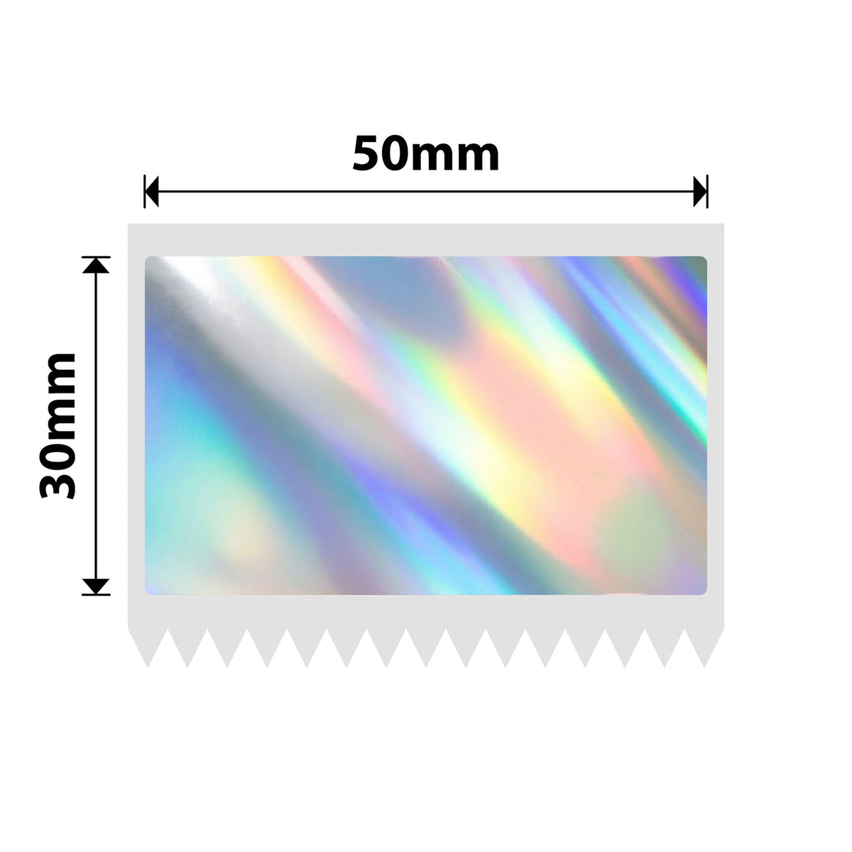 NIIMBOT - M Range - 50x30mm - Laser Silver - 240 Labels