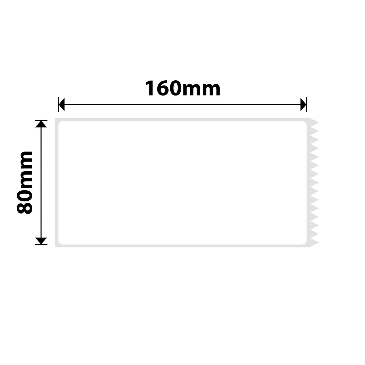 NIIMBOT - Gamma K - 80x160mm - Bianco - 195 Etichette