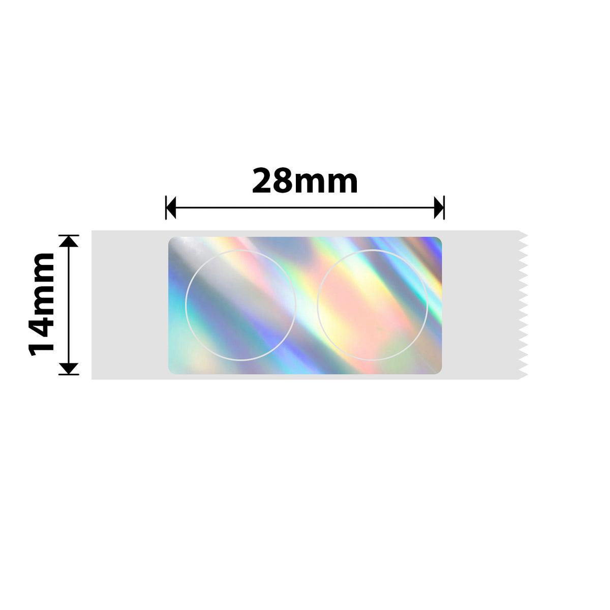 NIIMBOT - N1 - 14x28mm - Silver Round Laser - 200 Labels